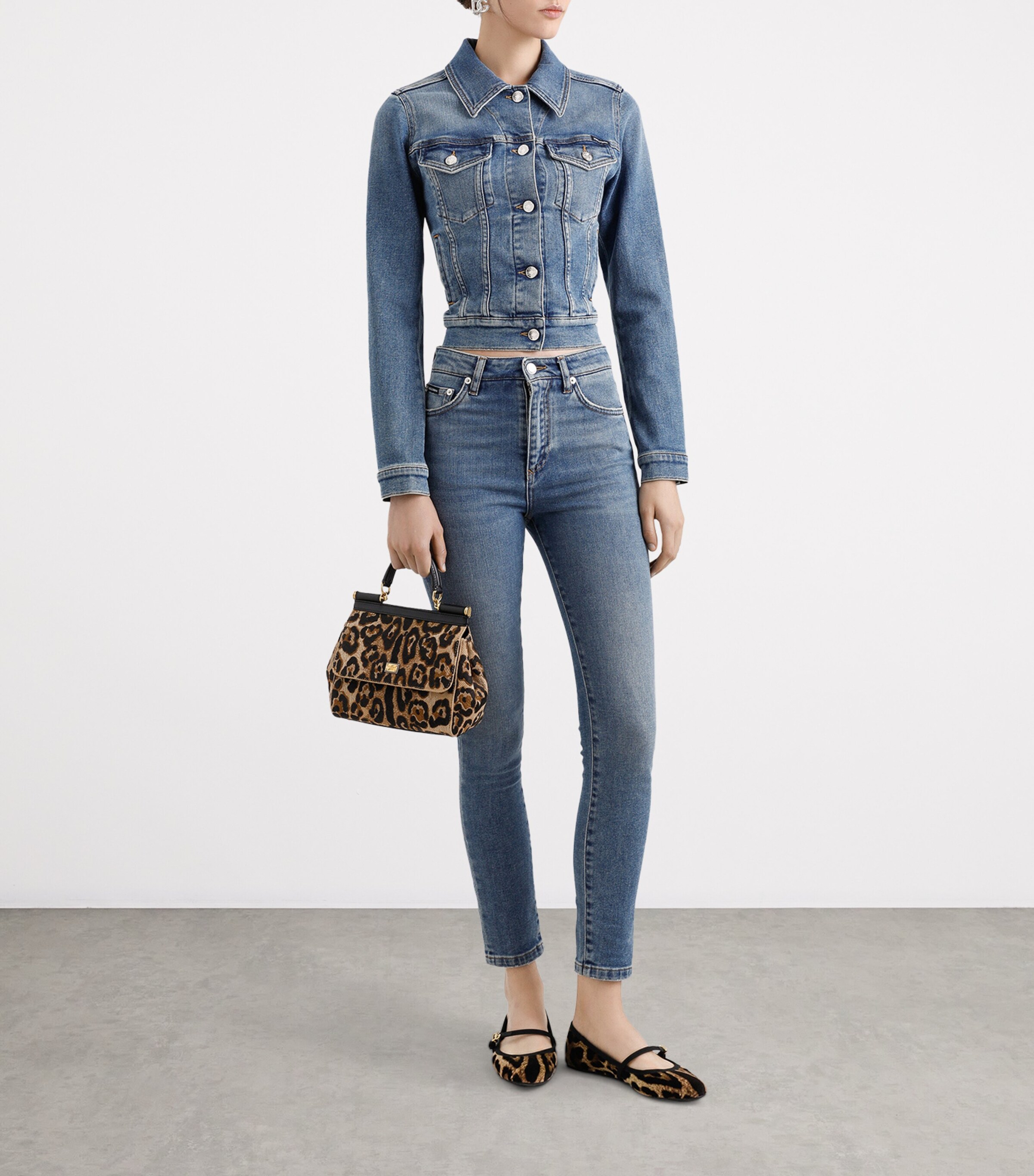 High-Waist Skinny Jeans S9001-COMBINED Image 5