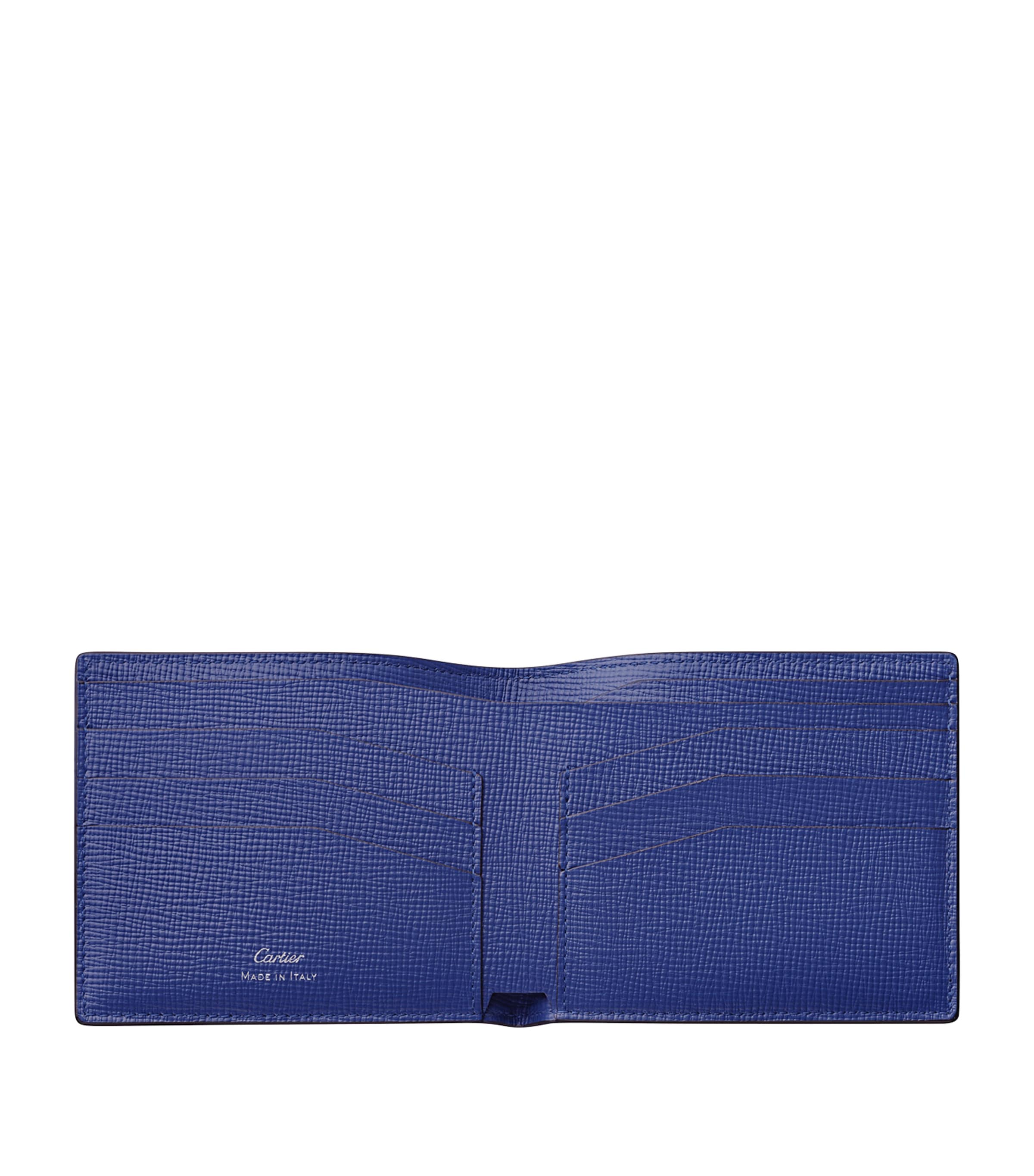 Grained Leather Losange Wallet INK Image 2