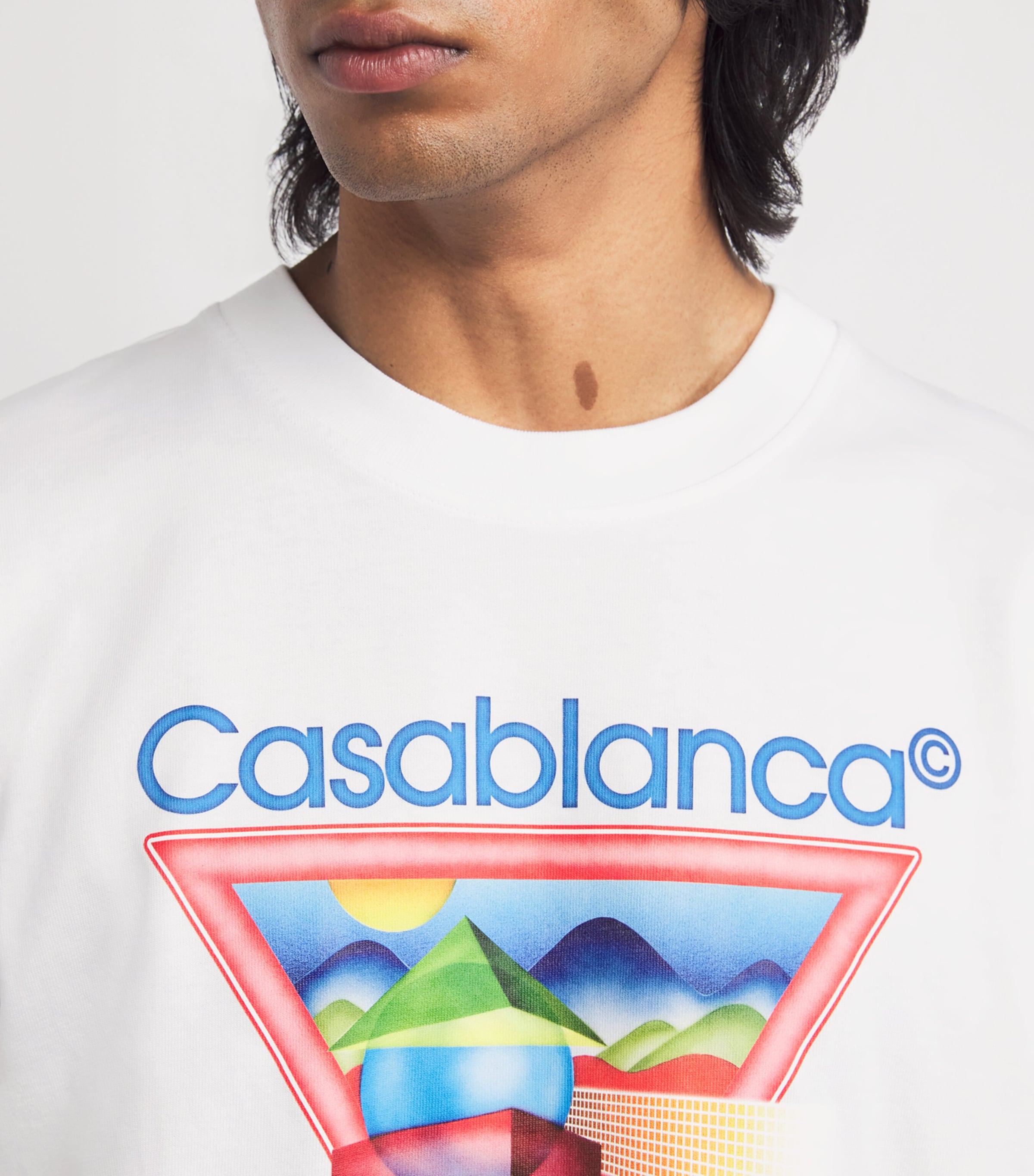 Tシャツ・カットソー CASABLANCA COTTON T-SHIRT WITH TENNIS CLUB ICON PRINT Casablanca Tennis Club Icon Printed T-shirt in Tennis Club
