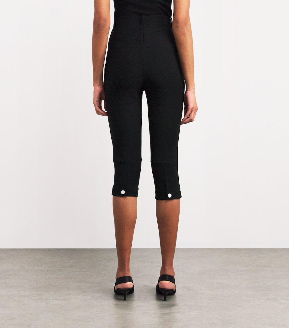 Capri High-Waist Trousers 990 BLACK Image 4