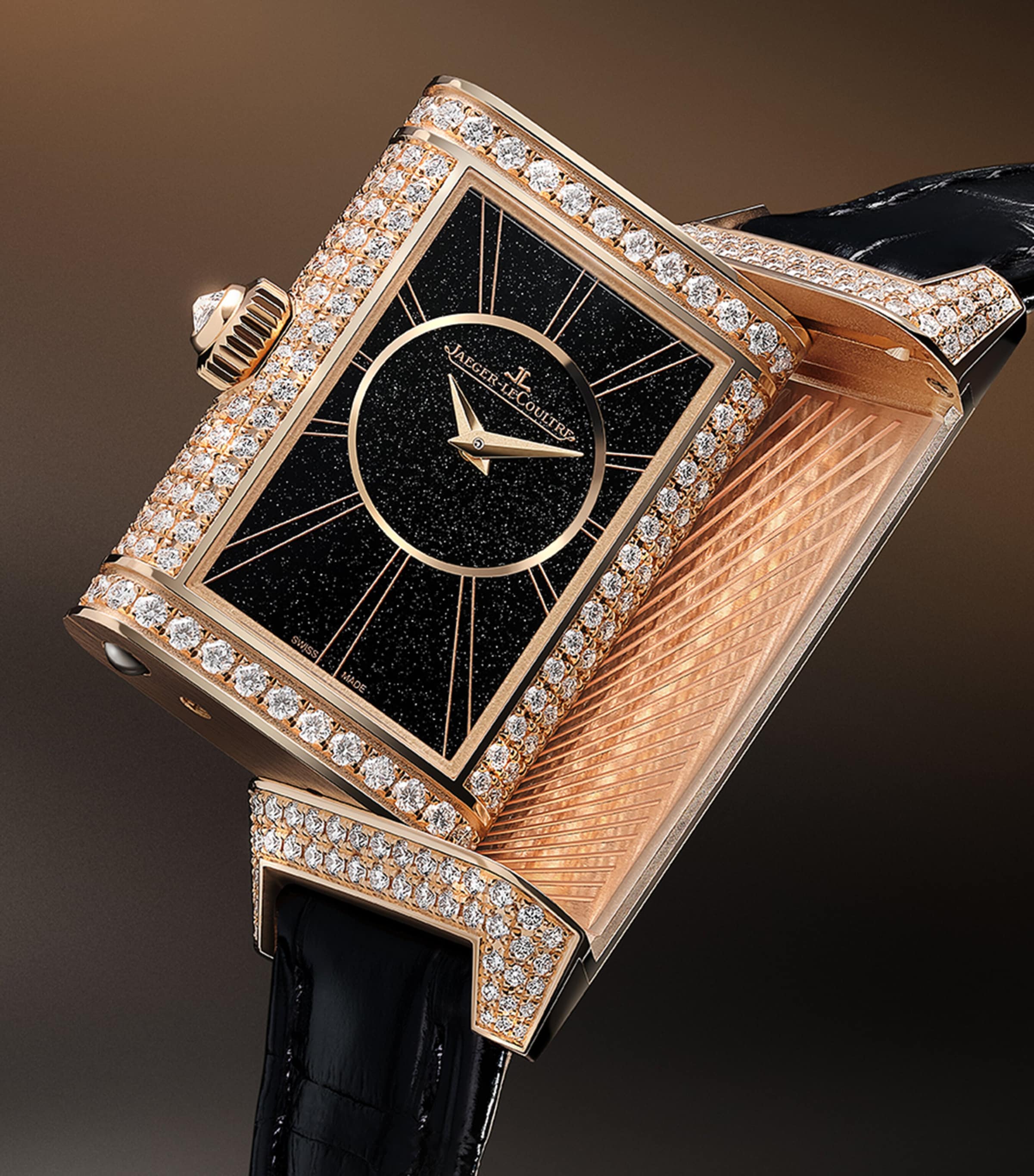 Pink Gold Reverso One Jewellery Watch 20mm PINK GOLD Image 3