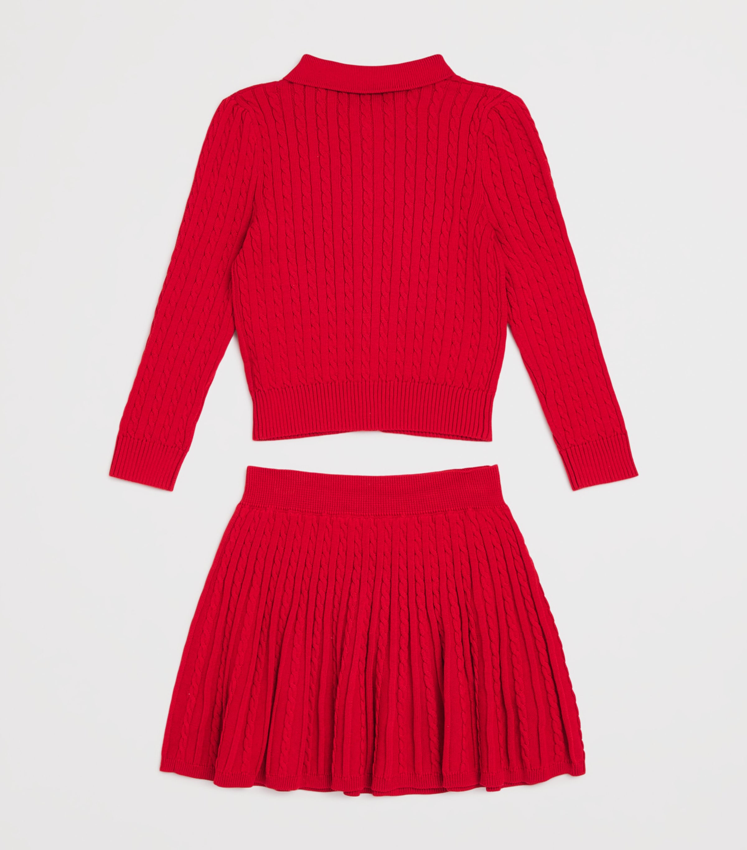 Cotton Cardigan and Skirt Set (2-7 Years) MULTI Image 2