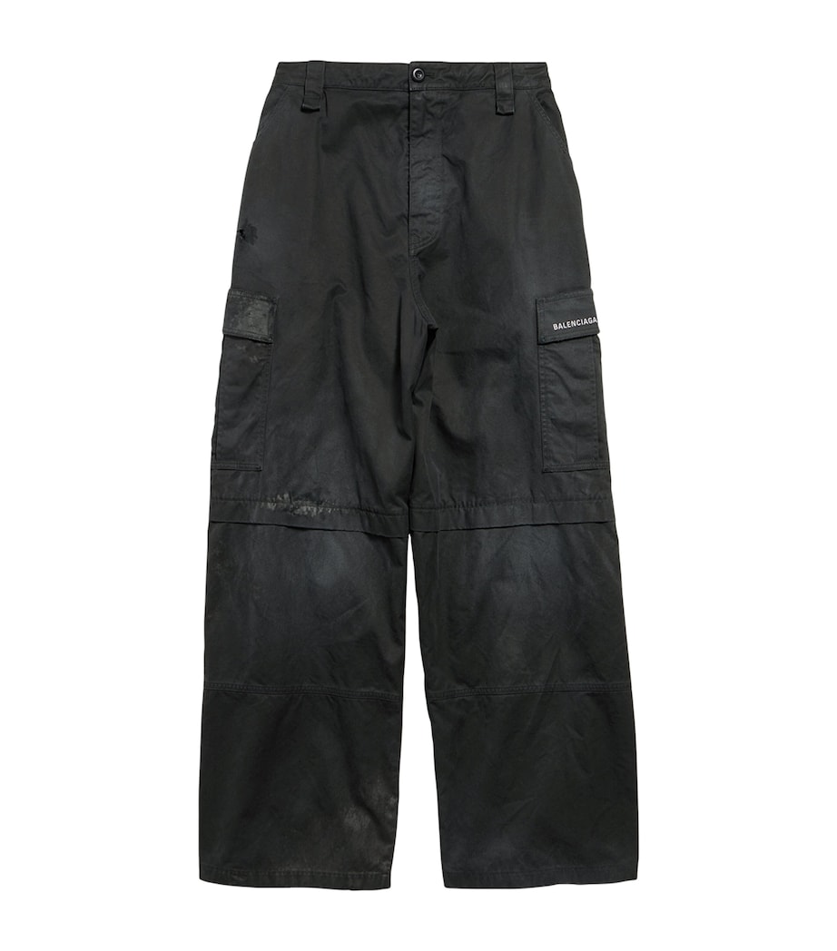 Cotton Distressed Sweatpants 1000 Image 1