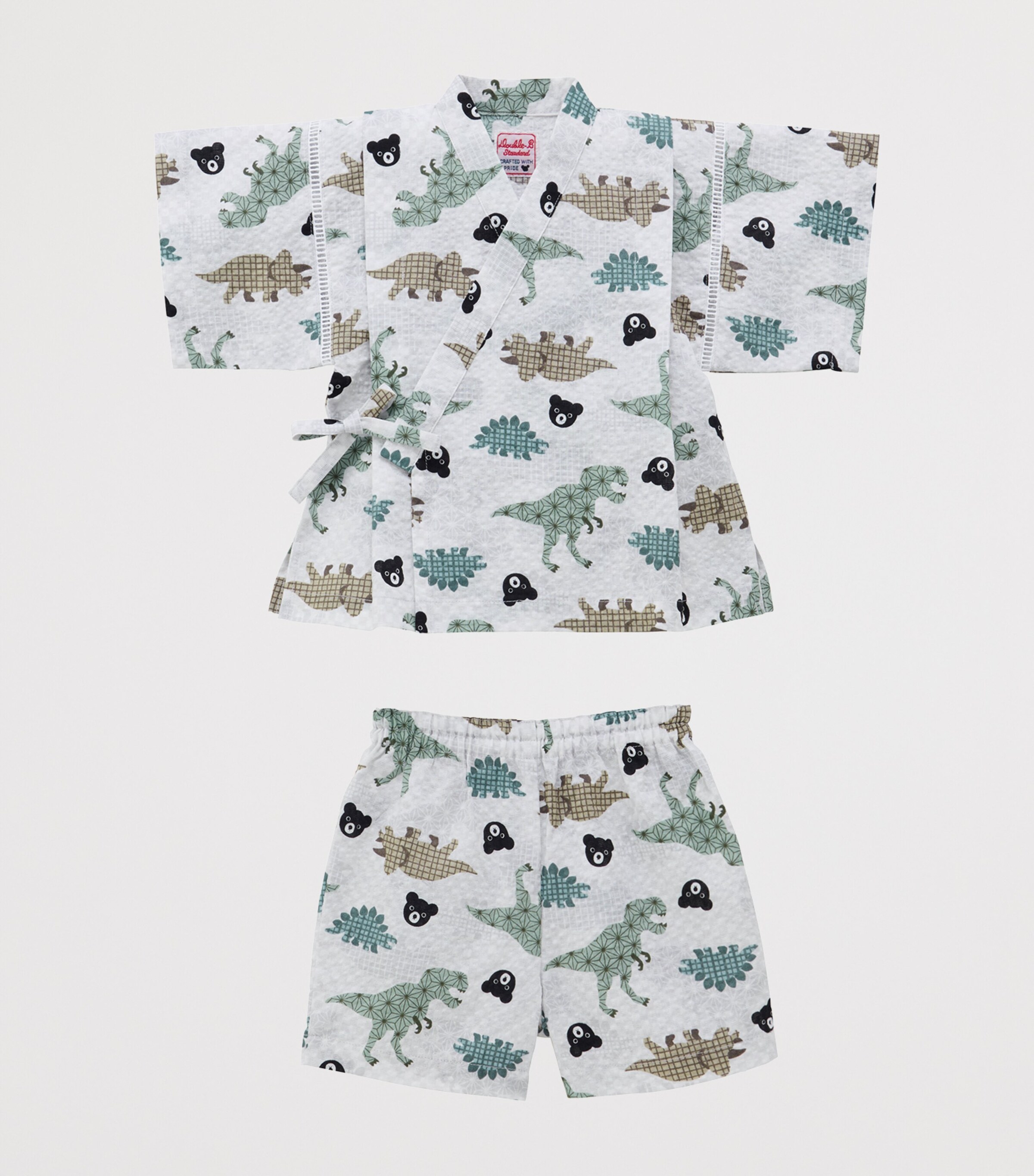Miki House Cotton Dinosaur Jinbei Set (2-7 Years) Image 3