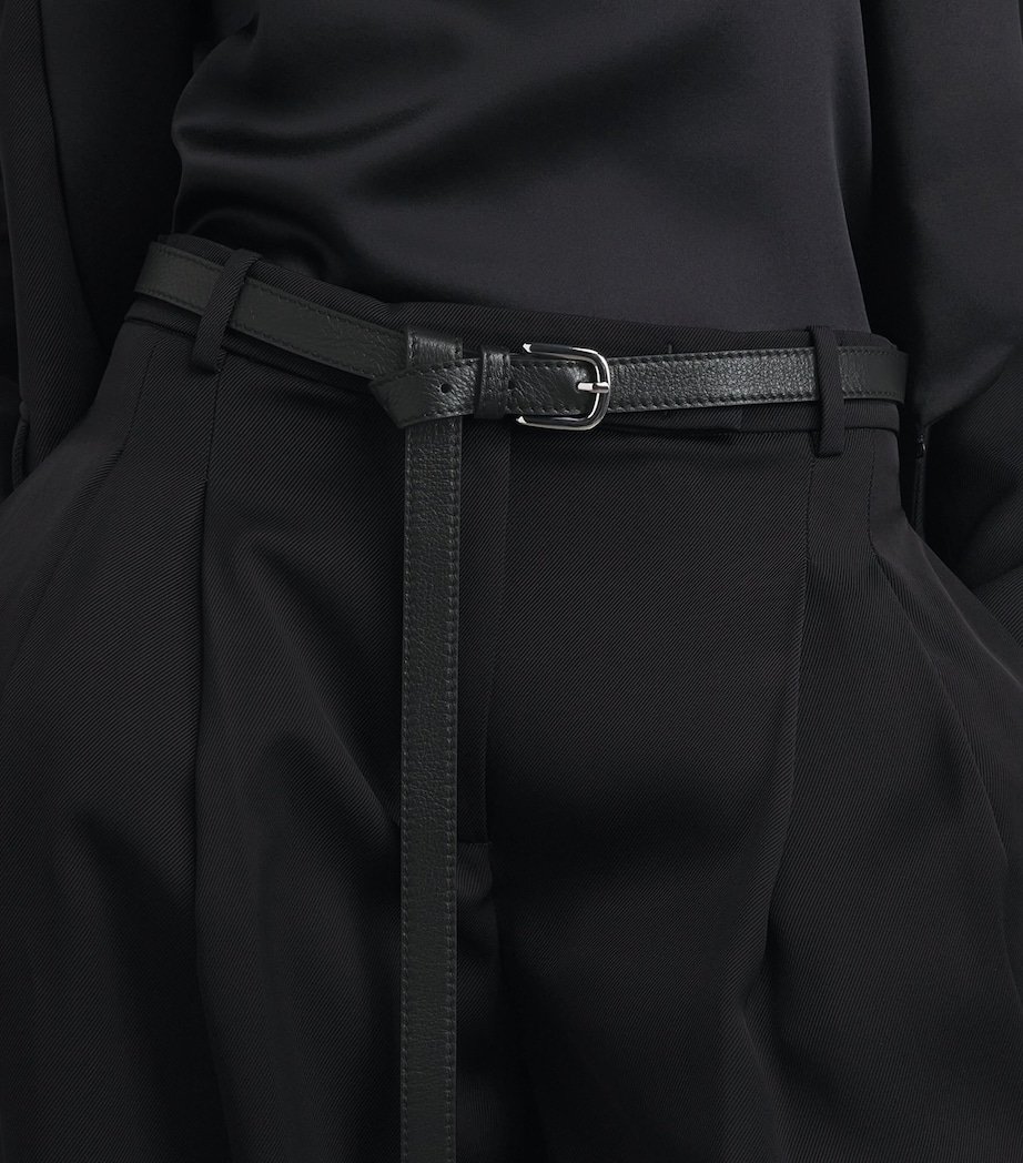 Eleventy Leather Belt Nero Image 2