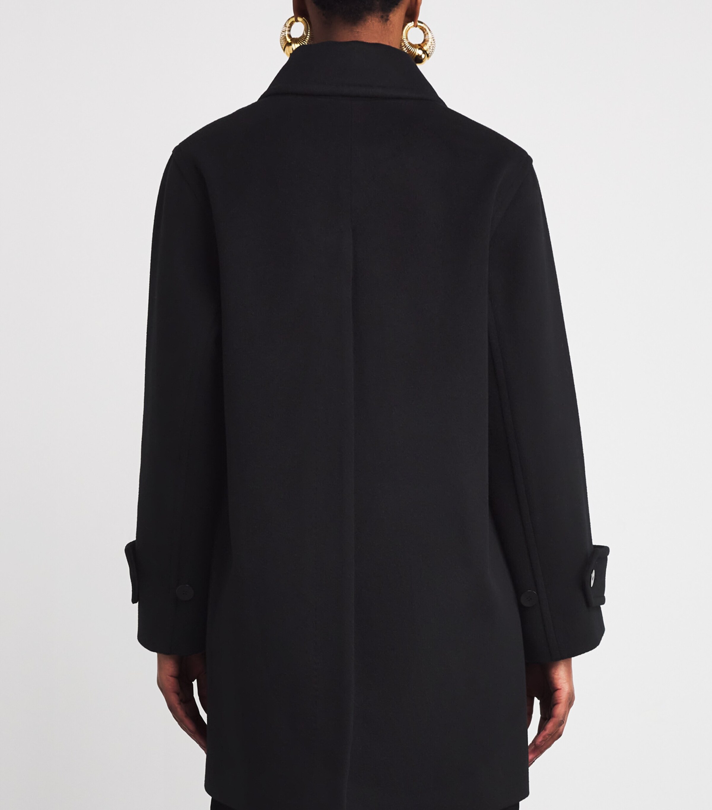Wool-Cashmere Loti Coat BLACK Image 4