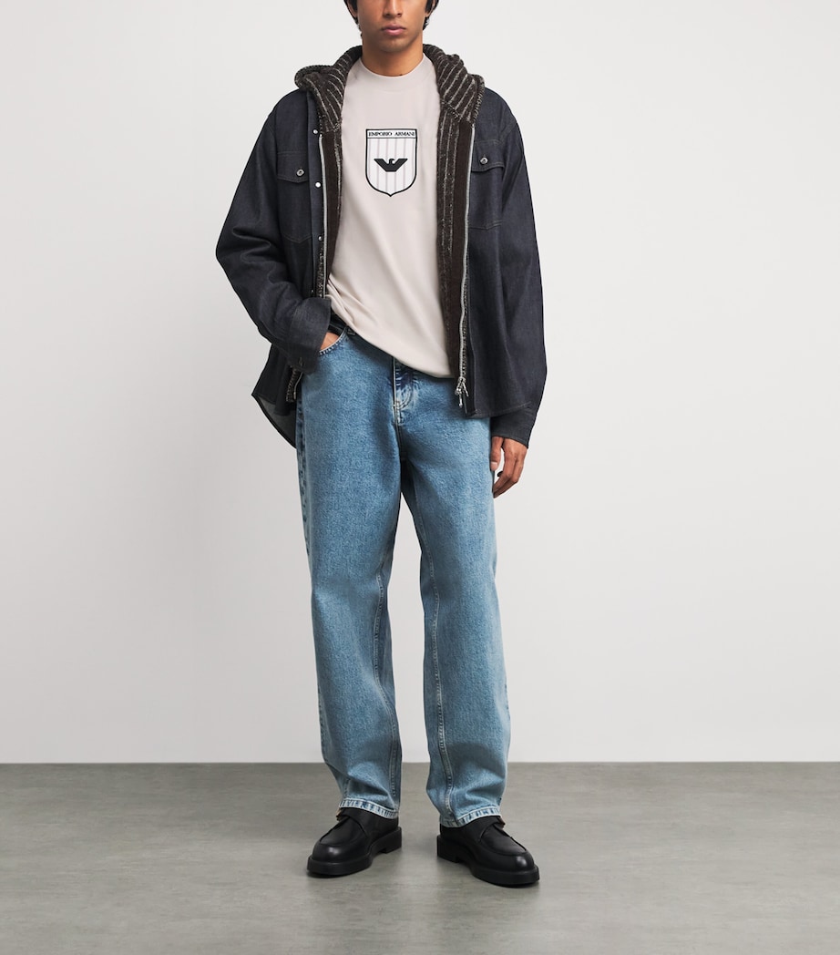 Cotton Logo Long-Sleeve T-Shirt F1057 Image 2