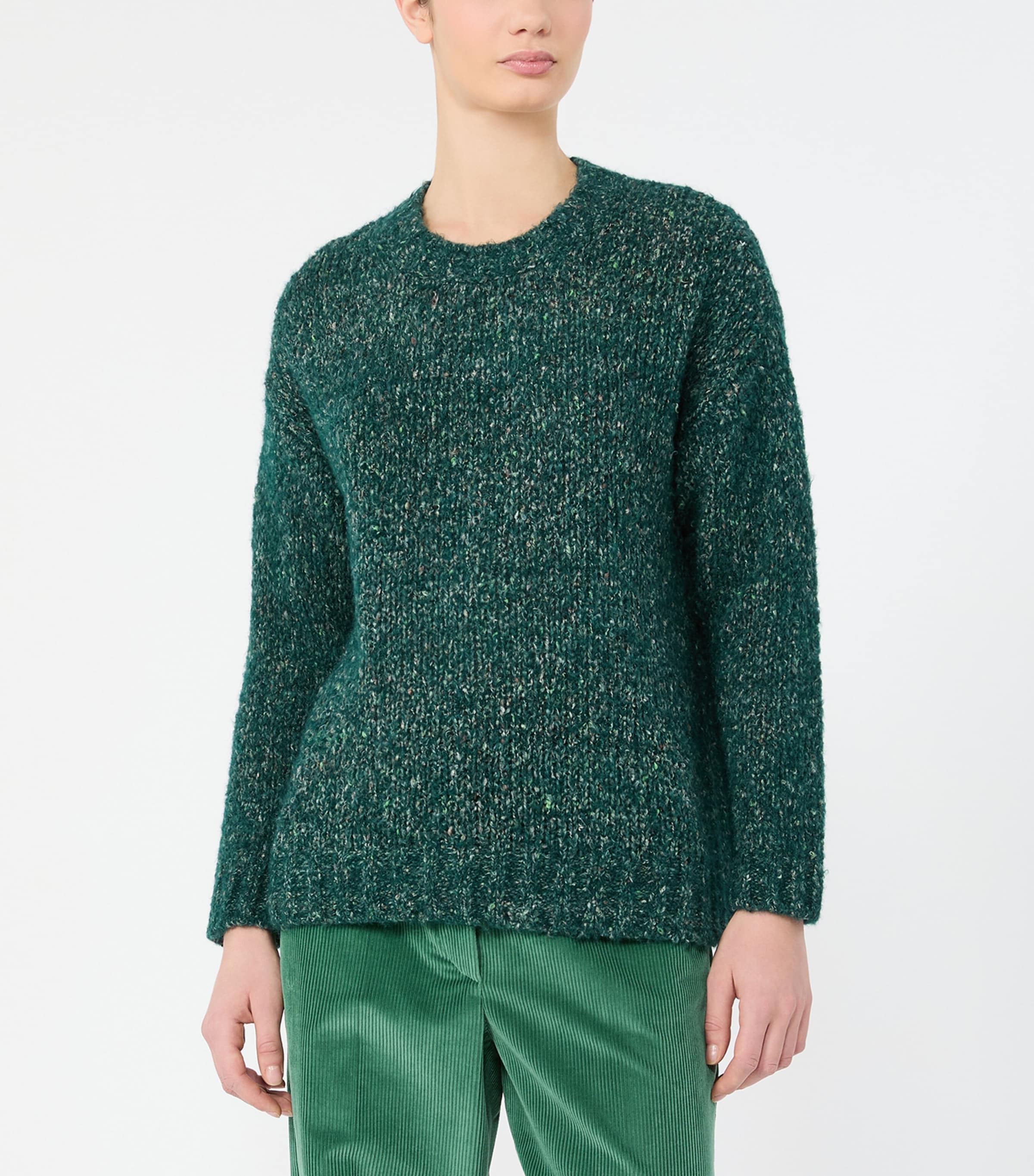 Weekend Max Mara Womens Knitted Sweater Dark Green Image 3