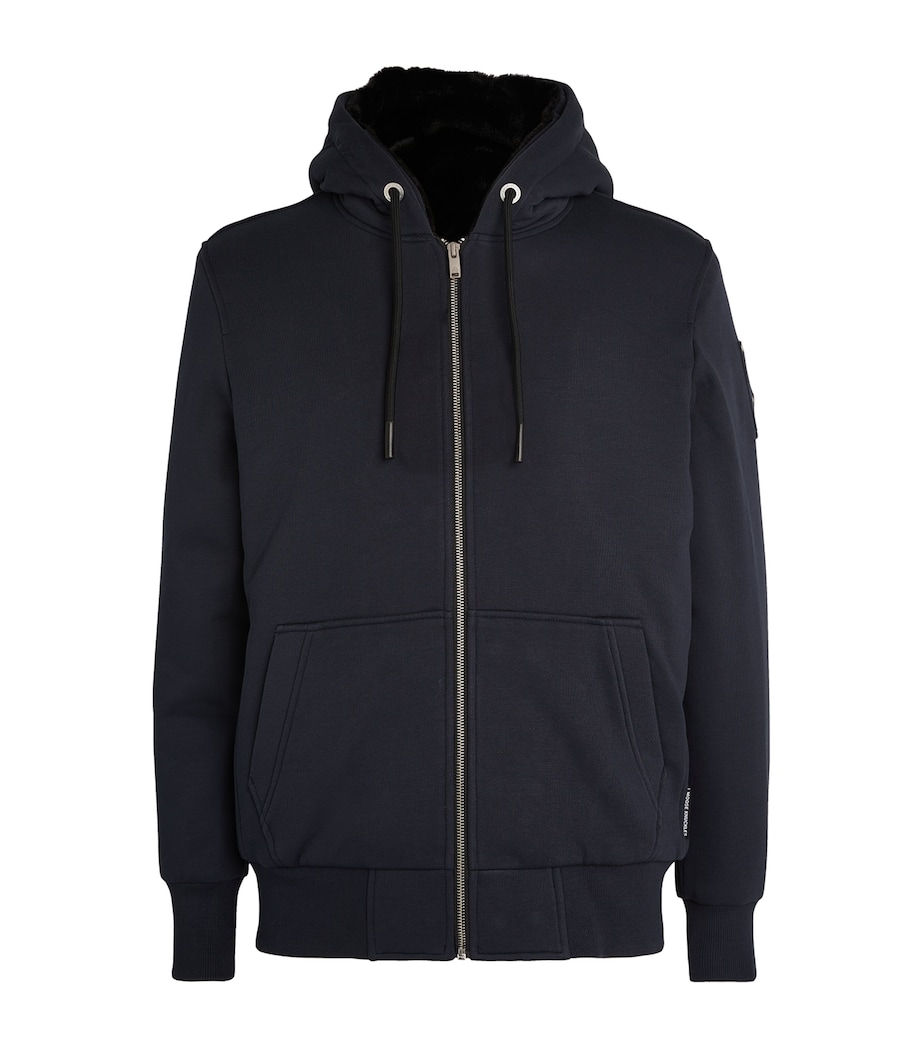 Padded Zip-Front Hoodie NAVY/BLACK - 1207 Image 1