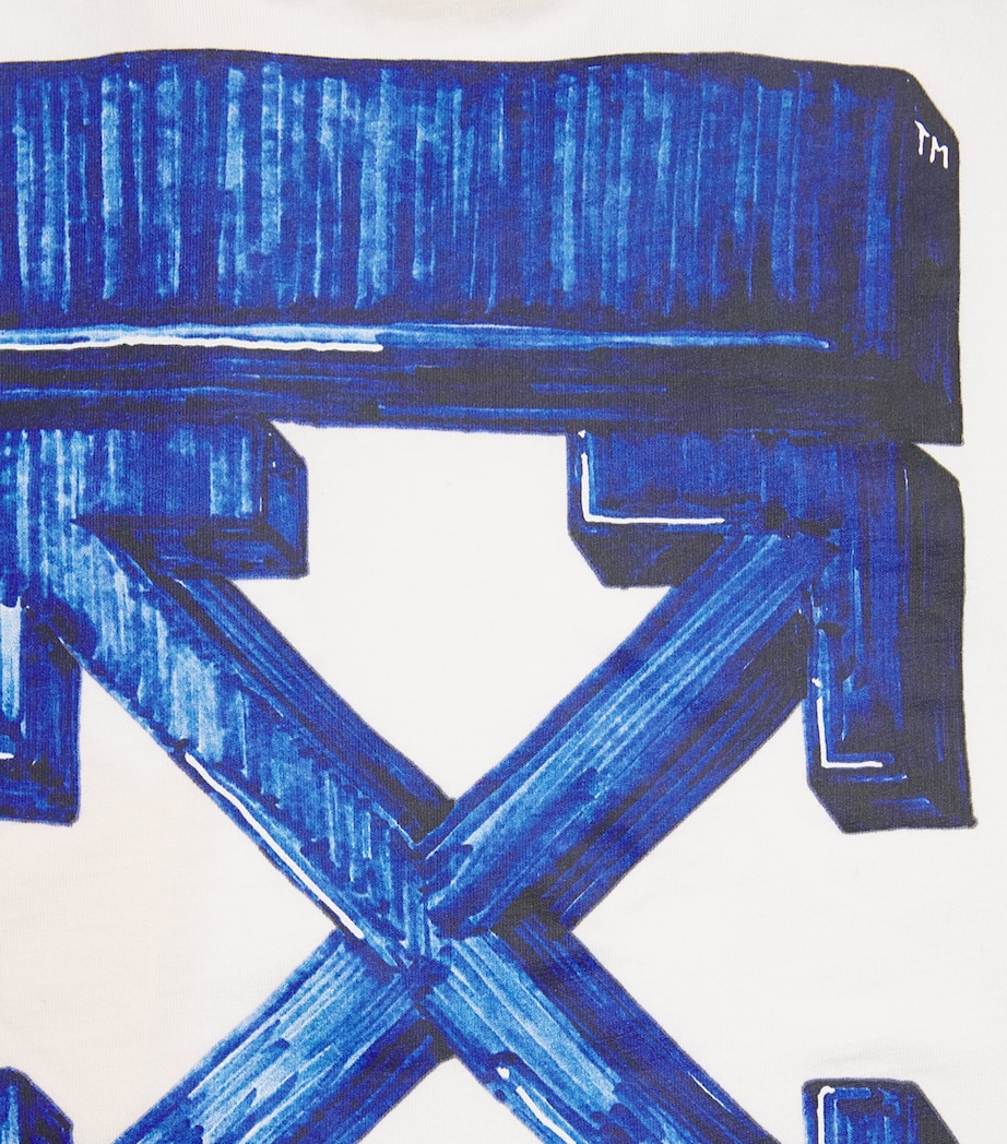 Cotton Arrows T-Shirt (4-12+ Years) WHITE Image 3