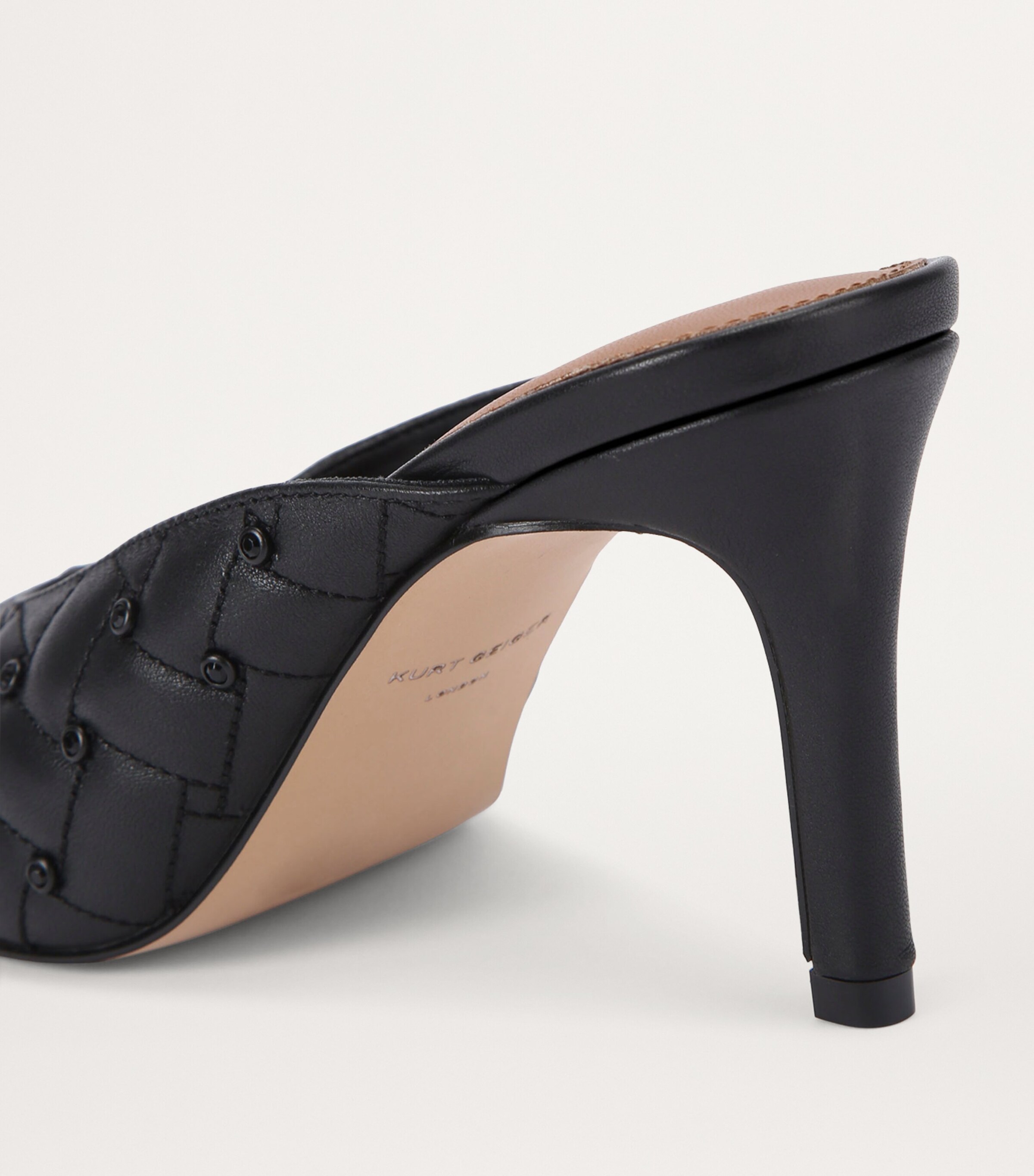 Kurt Geiger London Leather Embellished Regent Mules Blk/other Image 2