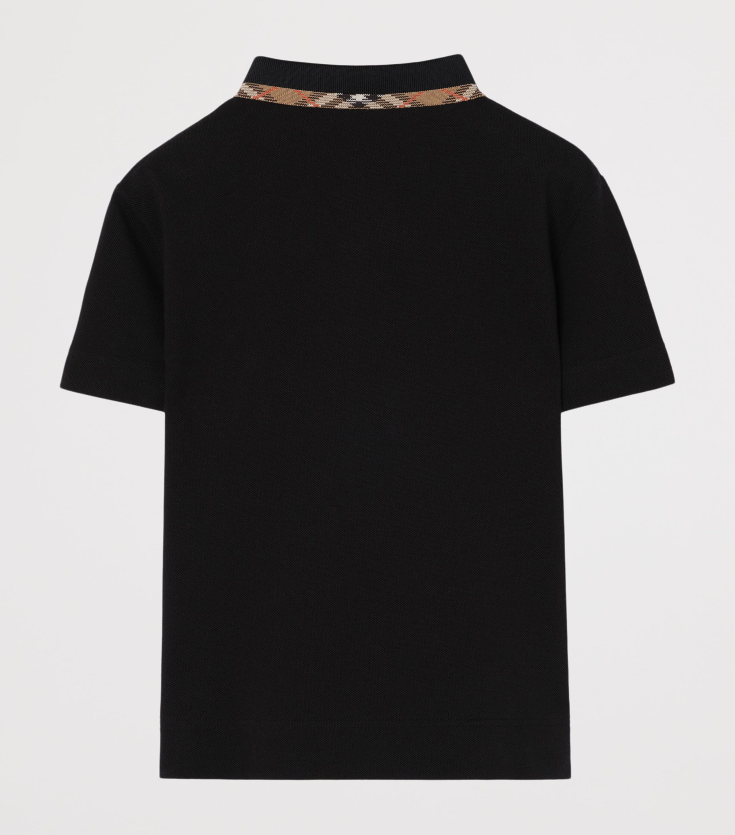 Burberry Kids Cotton Polo Shirt (14 Years) Black Image 2