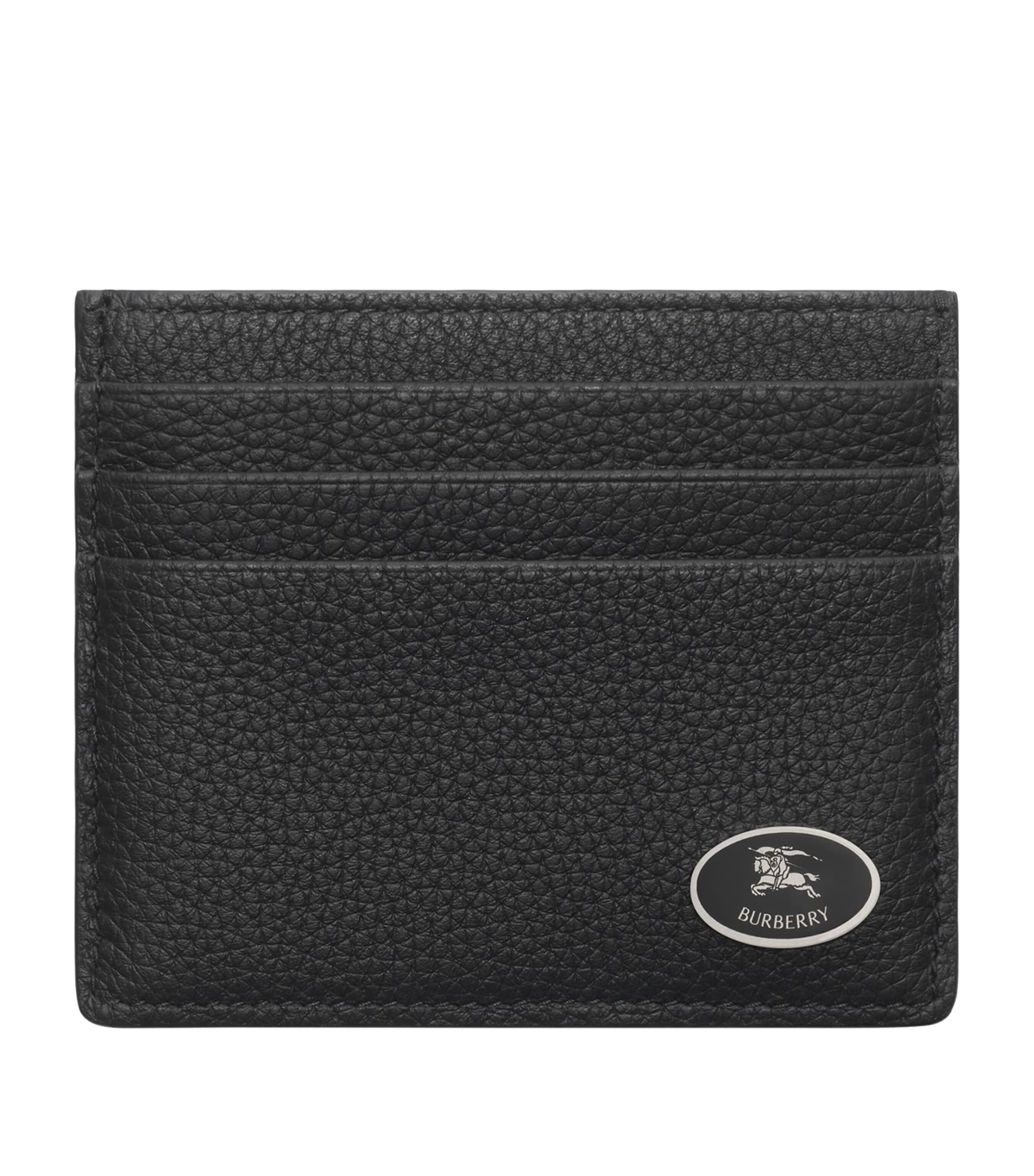 Burberry Leather Cotswolds Card Holder In Black