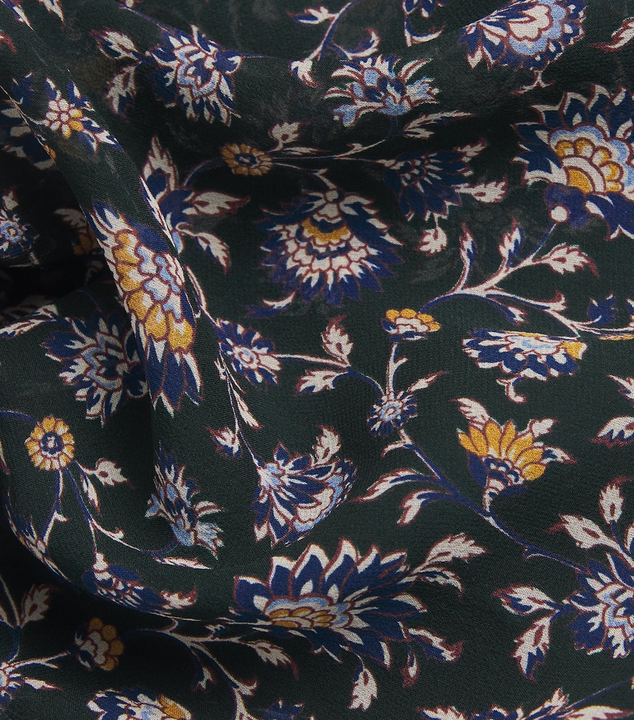 Silk Lollie Blouse G0714 HNTER GRN MLTI Image 5