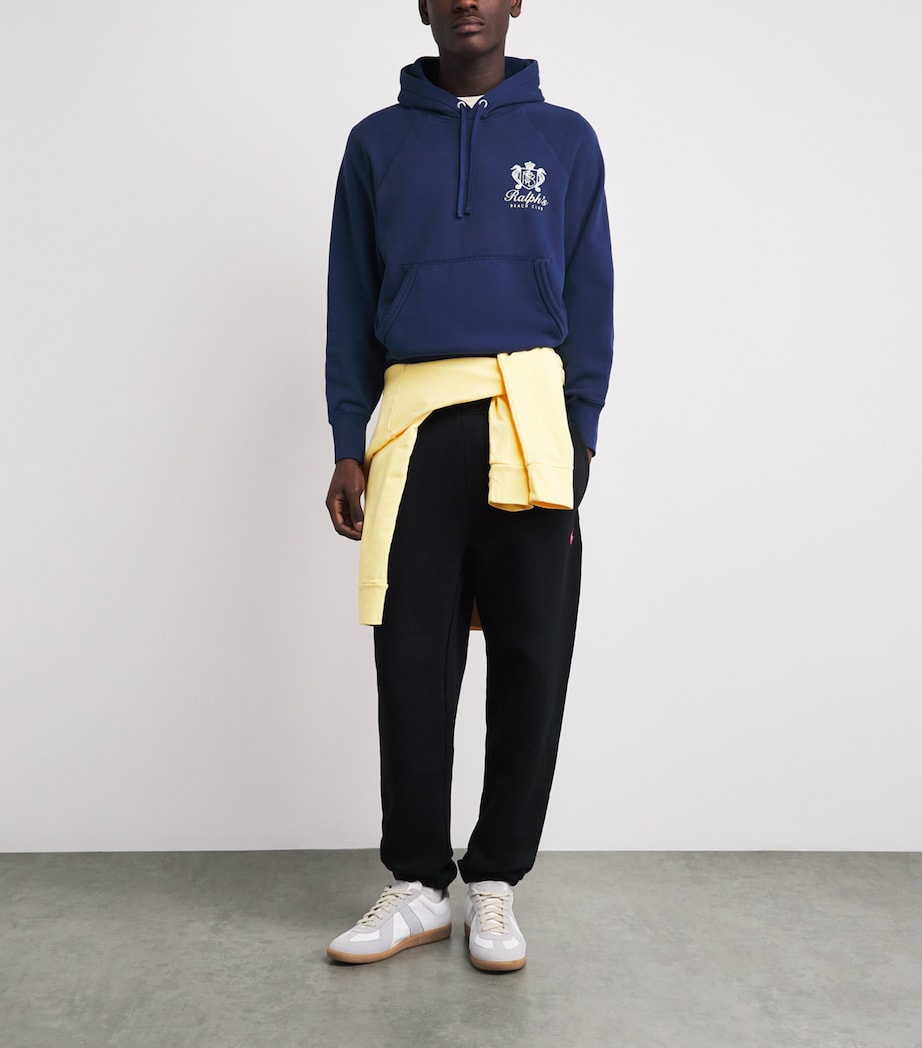 Polo Ralph Lauren Mens Cotton-Blend Ralph’s Beach Club Hoodie Dark Cobalt Image 2