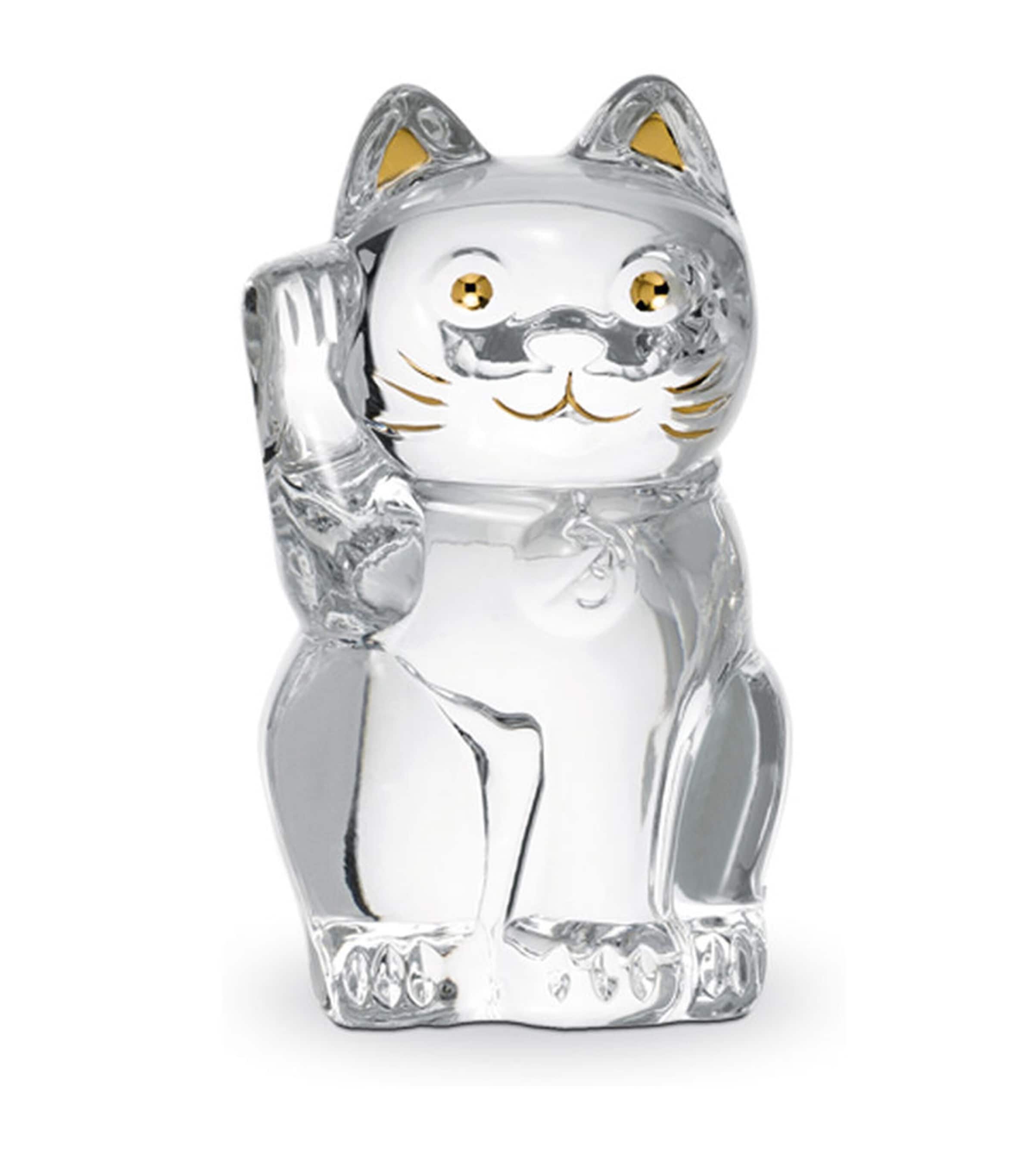 【希少】Baccara cat Baccarat Maneki Neko Cat Figurine | Harrods UK
