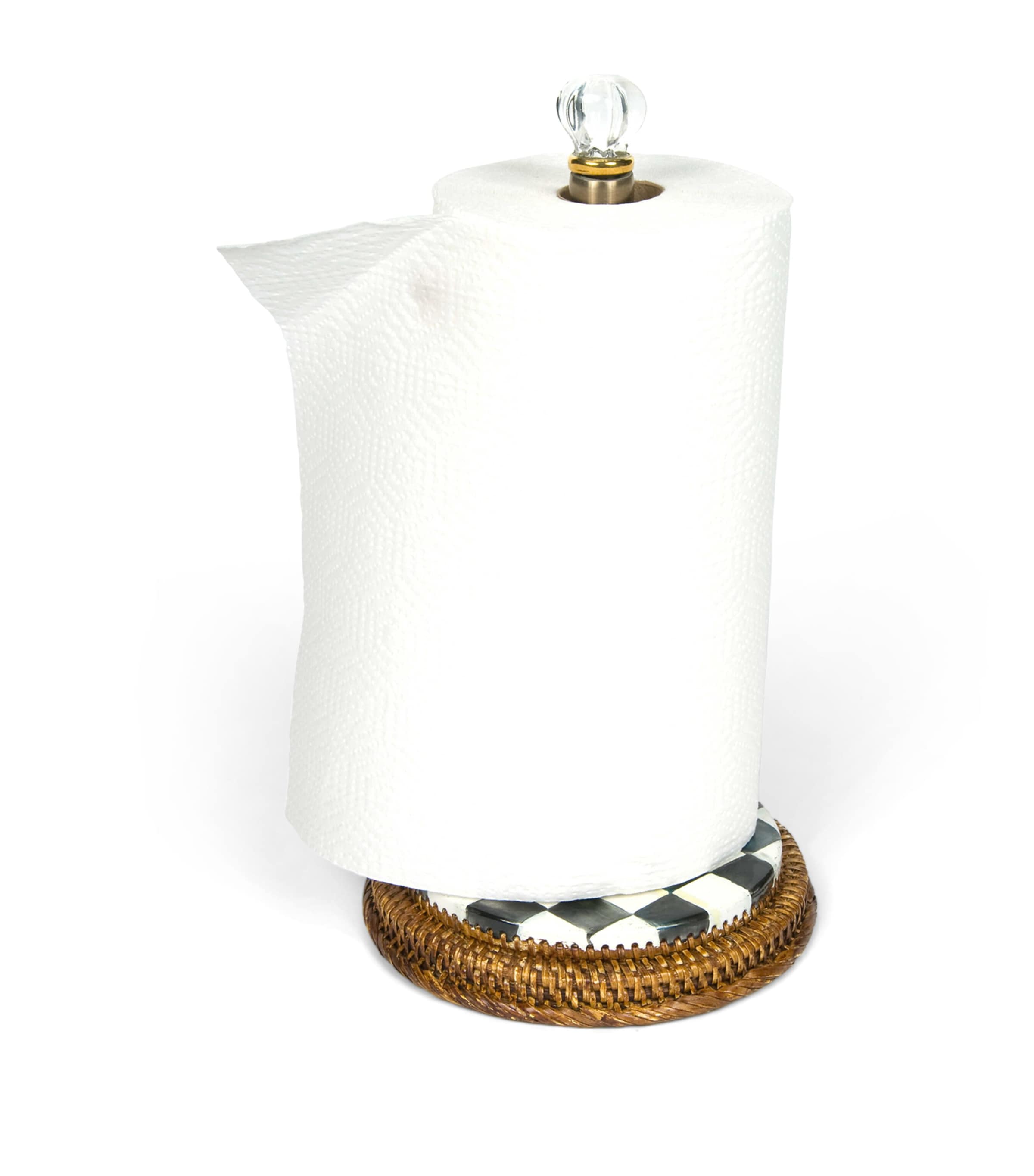 Courtly Check Paper Towel Holder BLACK Image 2