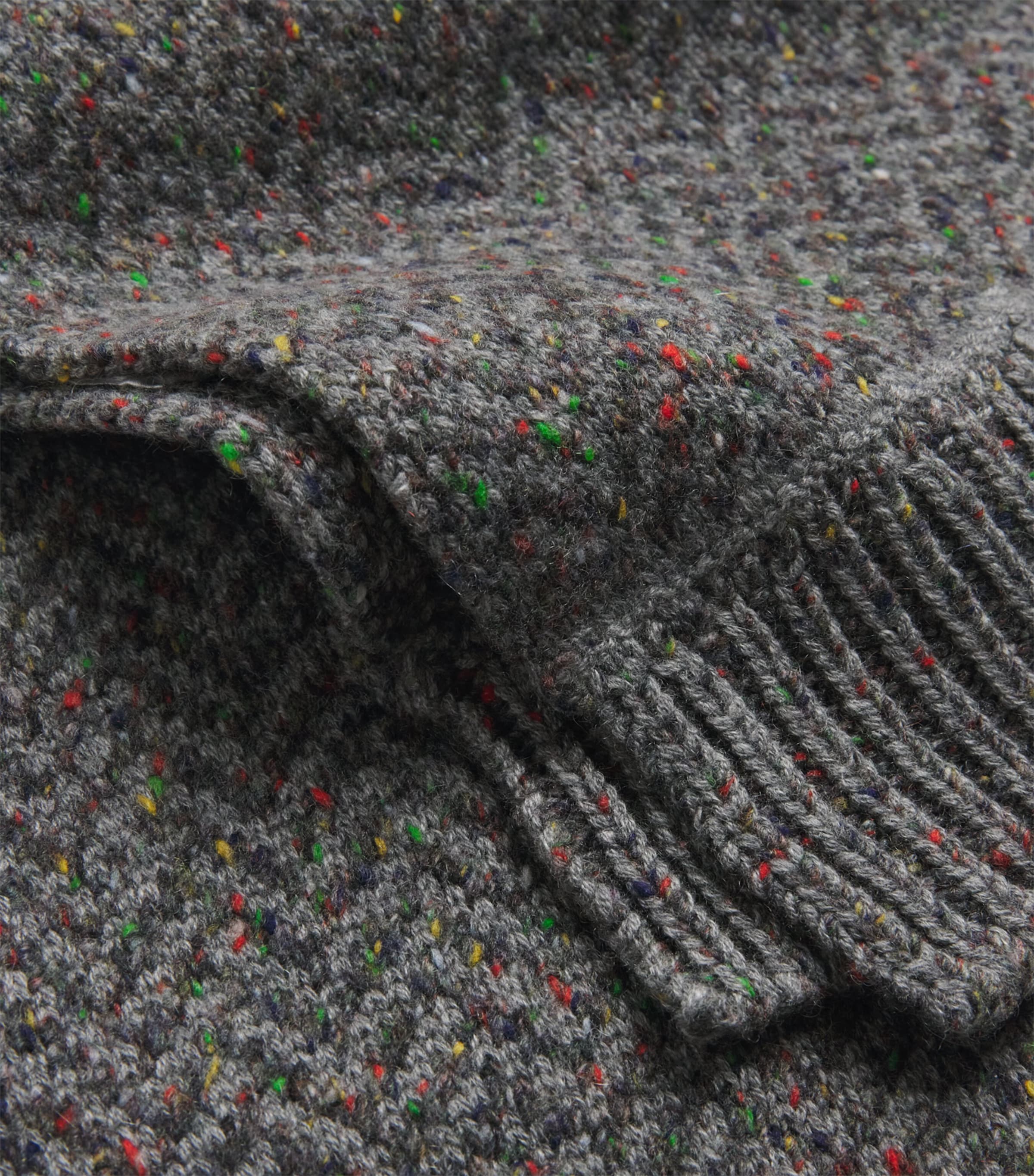 Gabriela Hearst Mens Cashmere Embellished Stanza Scarf Charcoal Multi Image 4
