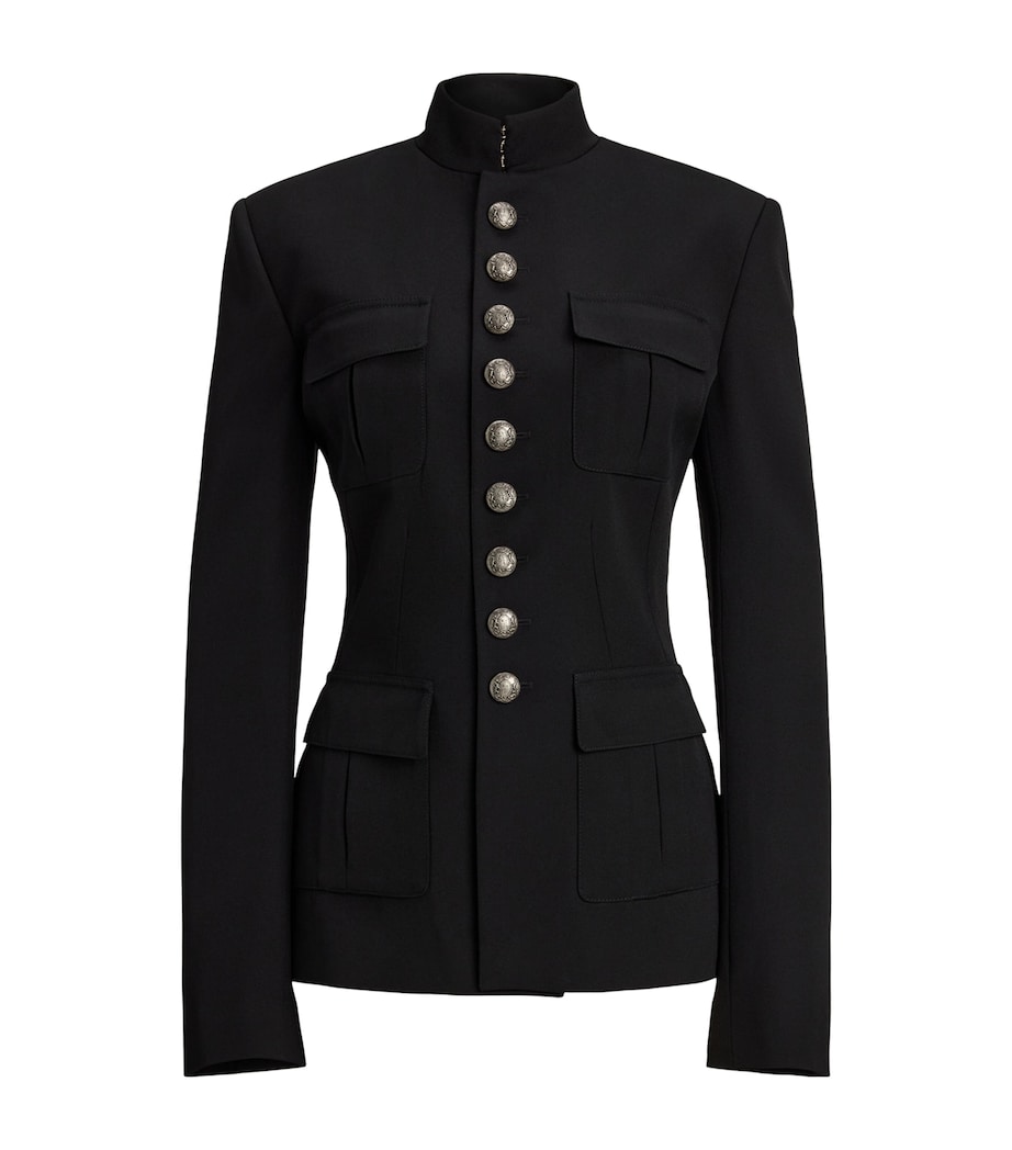 Wool Grain de Poudre Eliza Jacket BLACK Image 1