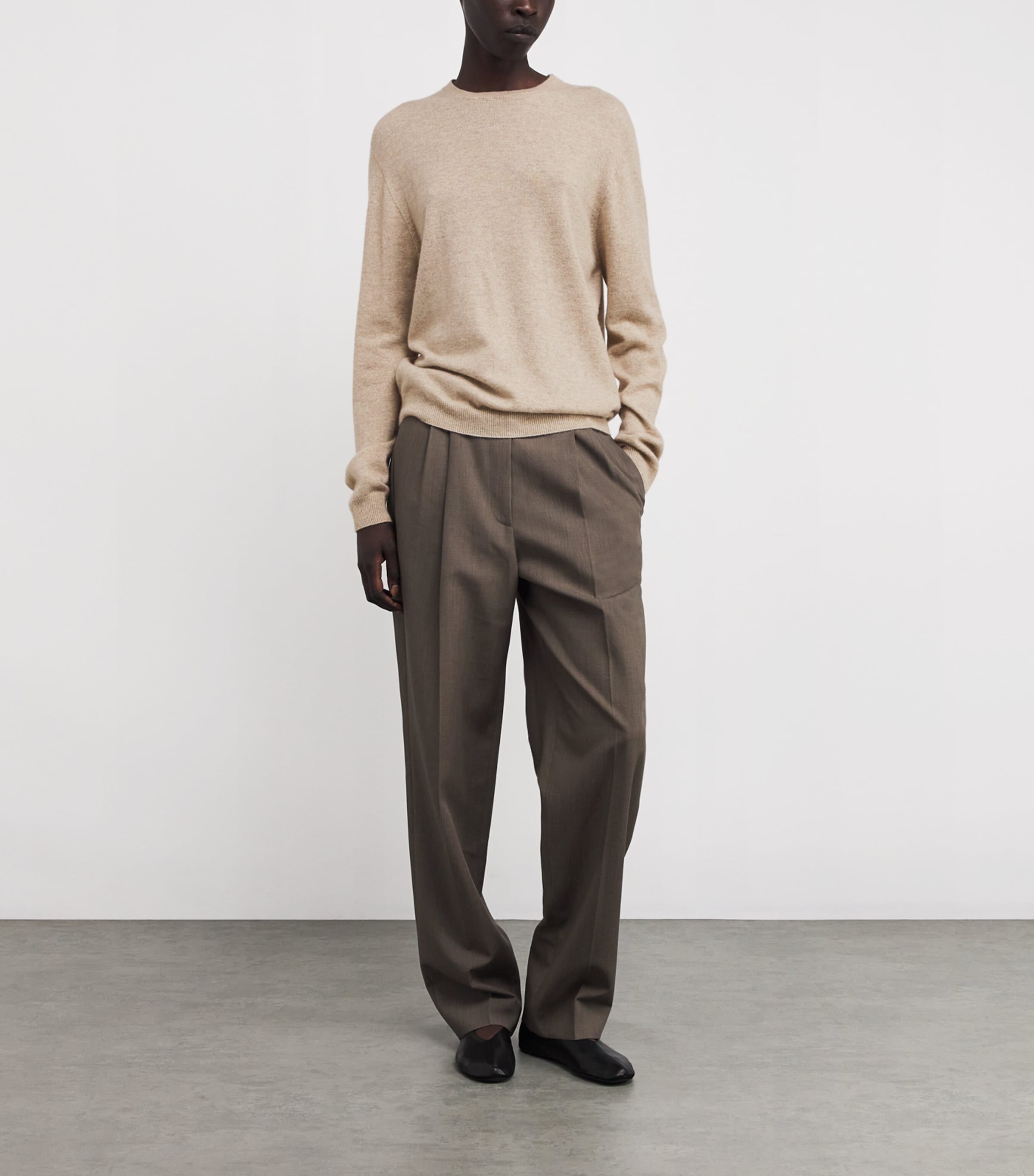 Kisaora Cashmere Sweater BEIGE MELANGE Image 2