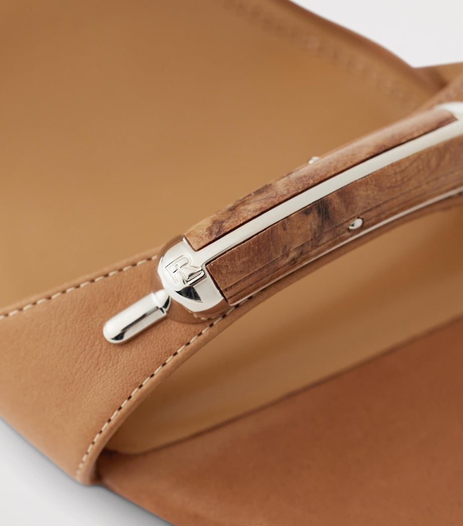 Leather Presling Heeled Sandals 95 RL GOLD Image 6