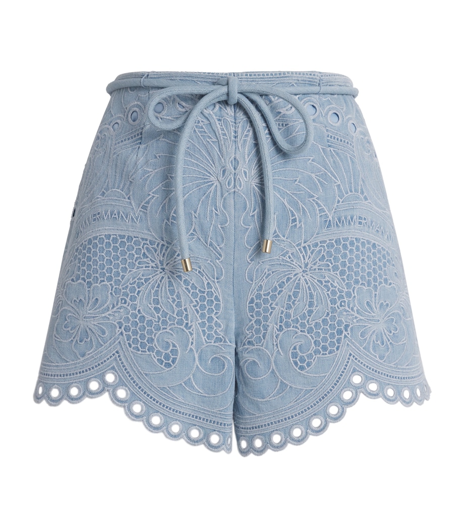 Embroidered Daylight Denim Shorts ICE STORMICESTM Image 1