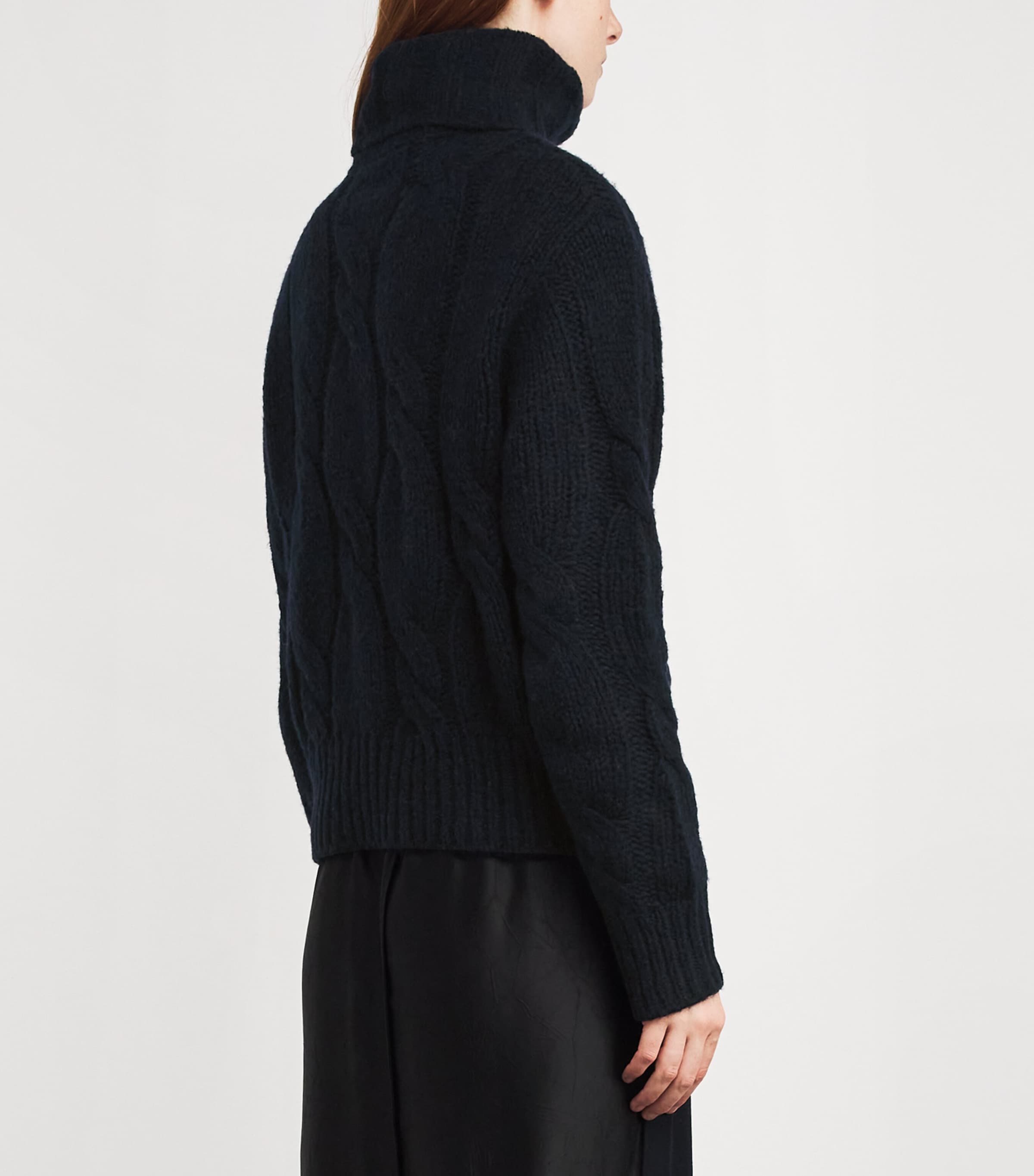 Wool-Blend Rollneck Sweater NAVY Image 4
