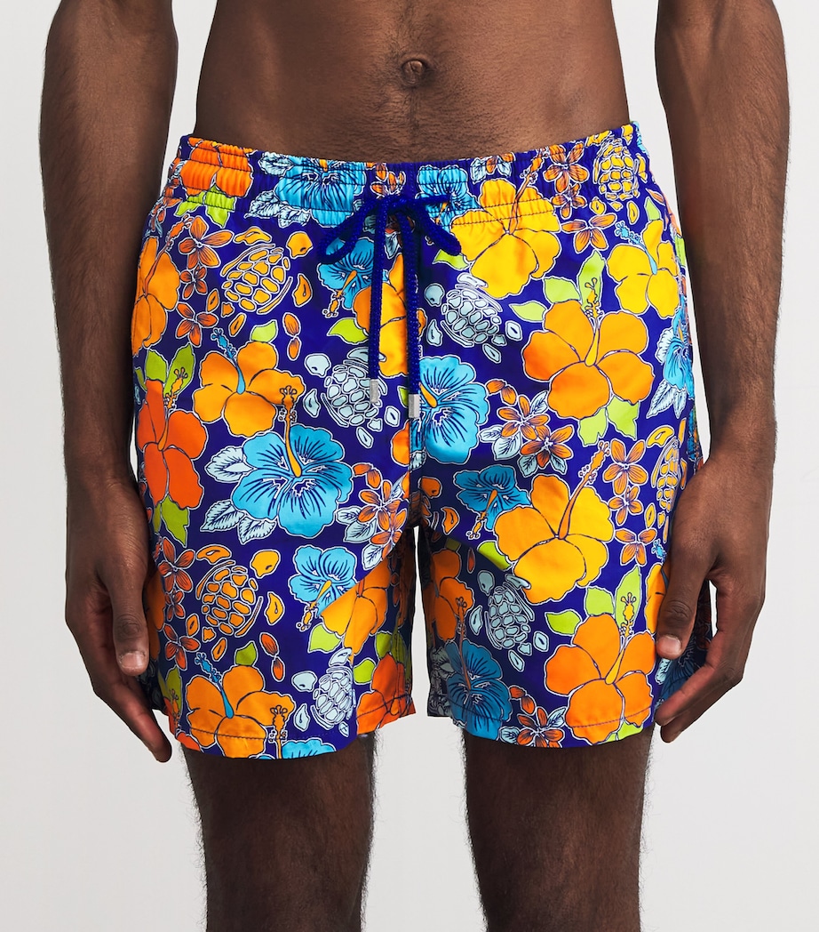 Tropical Turtle Print Swim Shorts 613-MARRAKECH Image 2