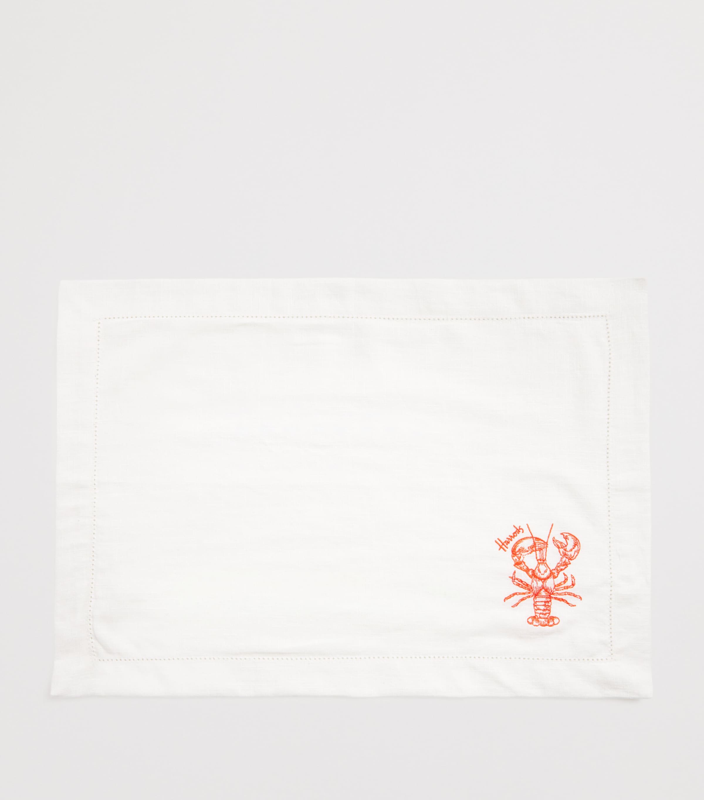 Linen Embroidered Sea Creature Placemats (Set of 4) SEA Image 2