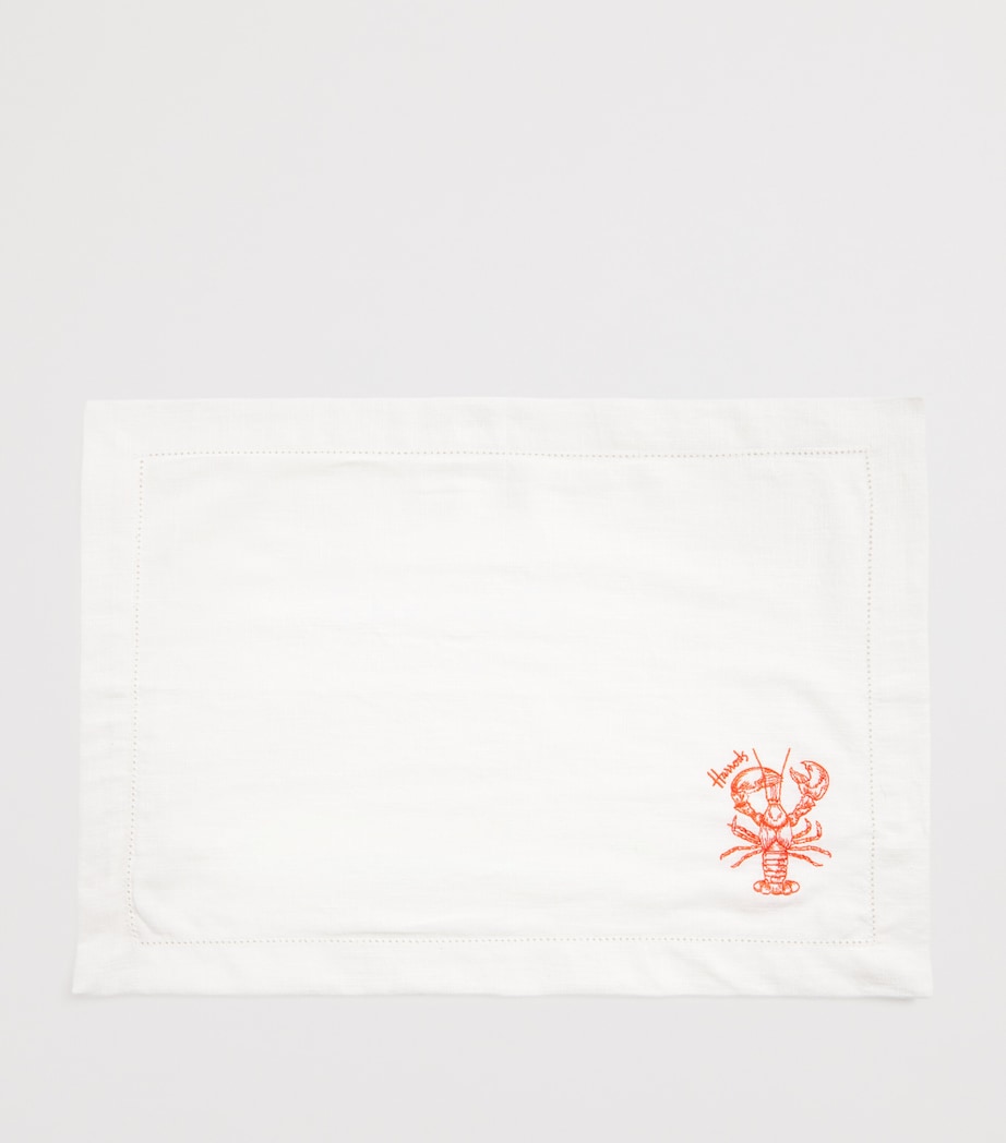 Linen Embroidered Sea Creature Placemats (Set of 4) SEA Image 2