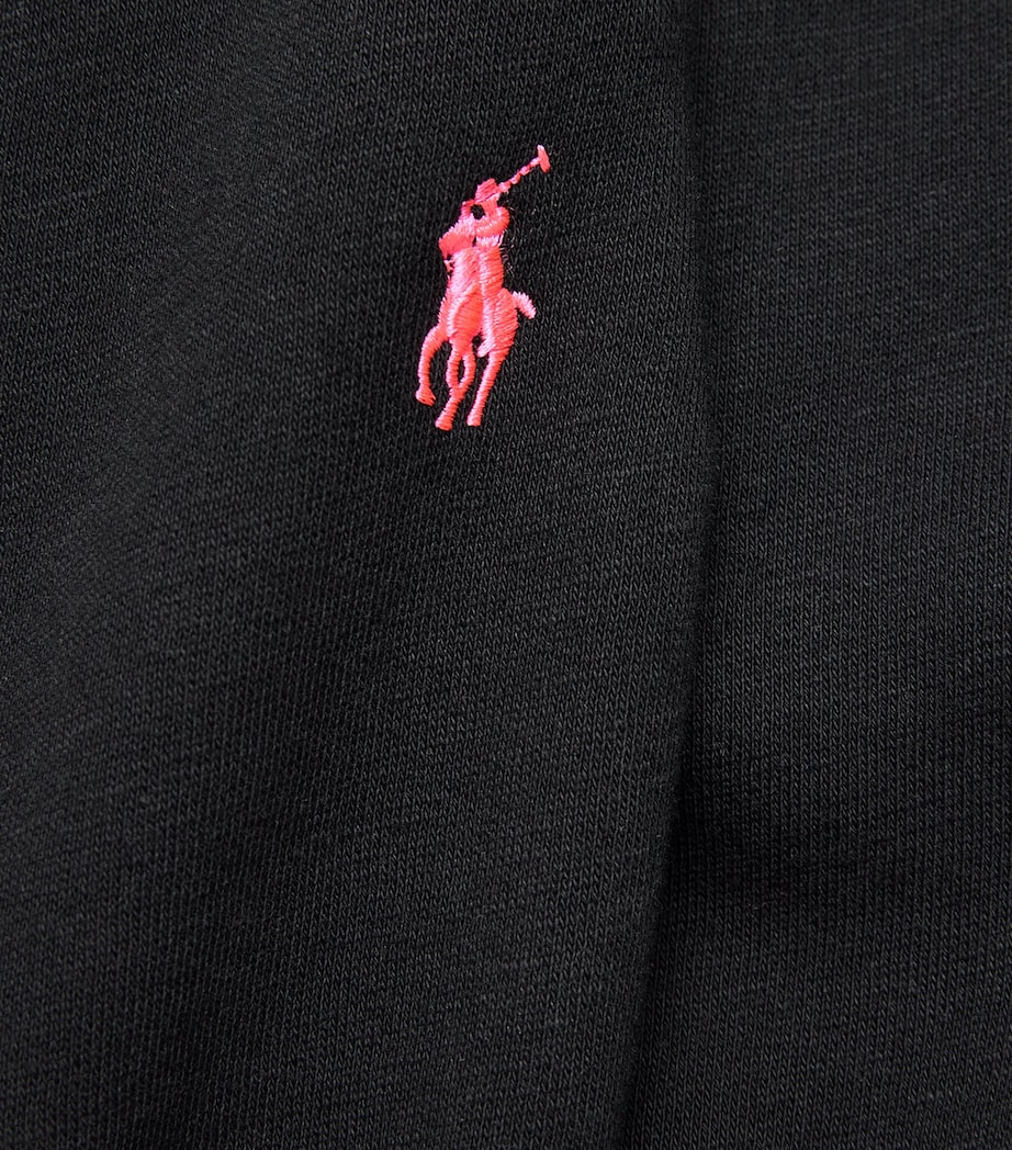 Cotton-Blend Logo Sweatpants POLO BLACK Image 5