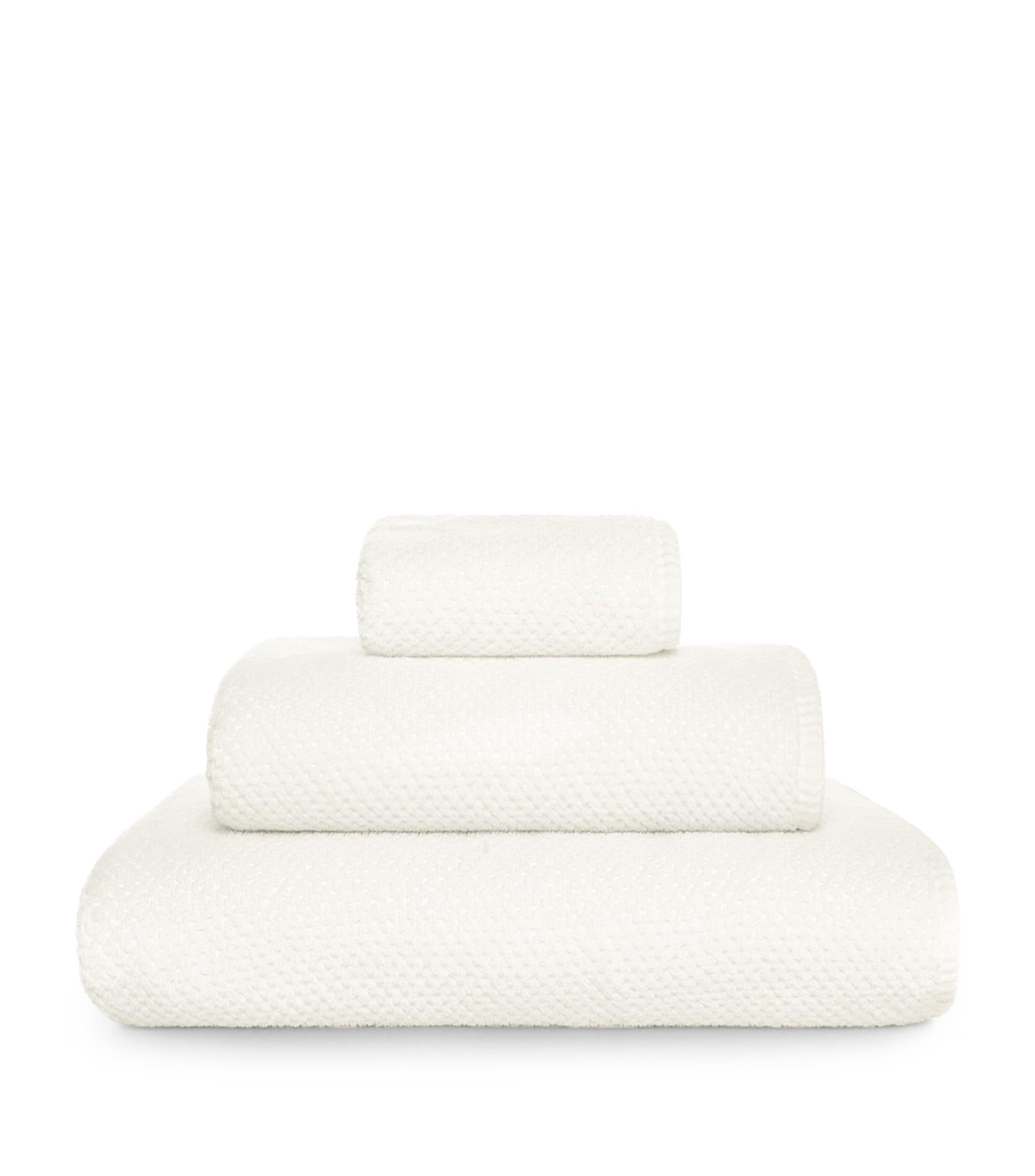 GRACCIOZA Bee Waffle Bath Sheet (100cm x 150cm) Snow Image 1