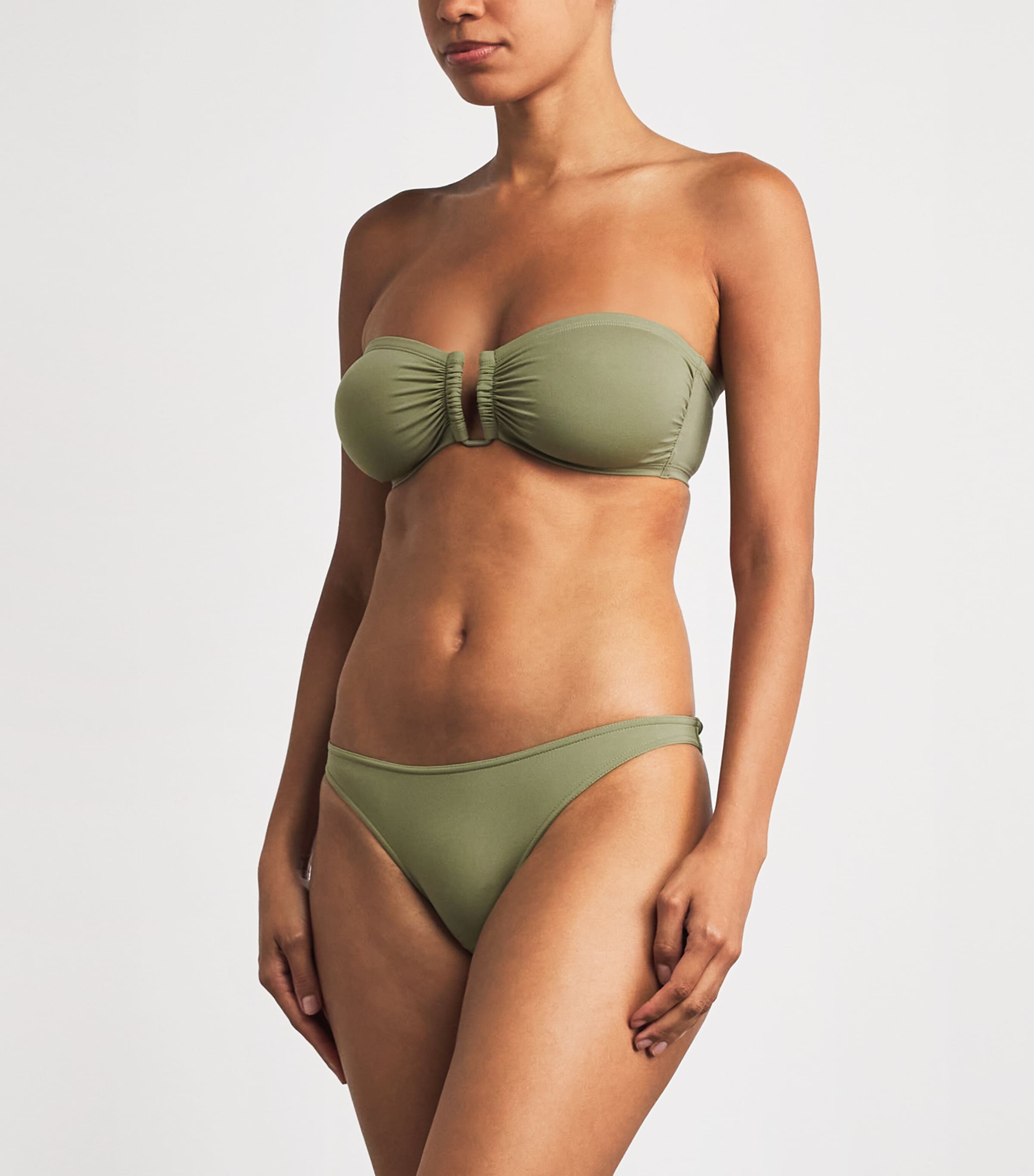 Eres Womens Show Bandeau Bikini Top Alligator Image 2