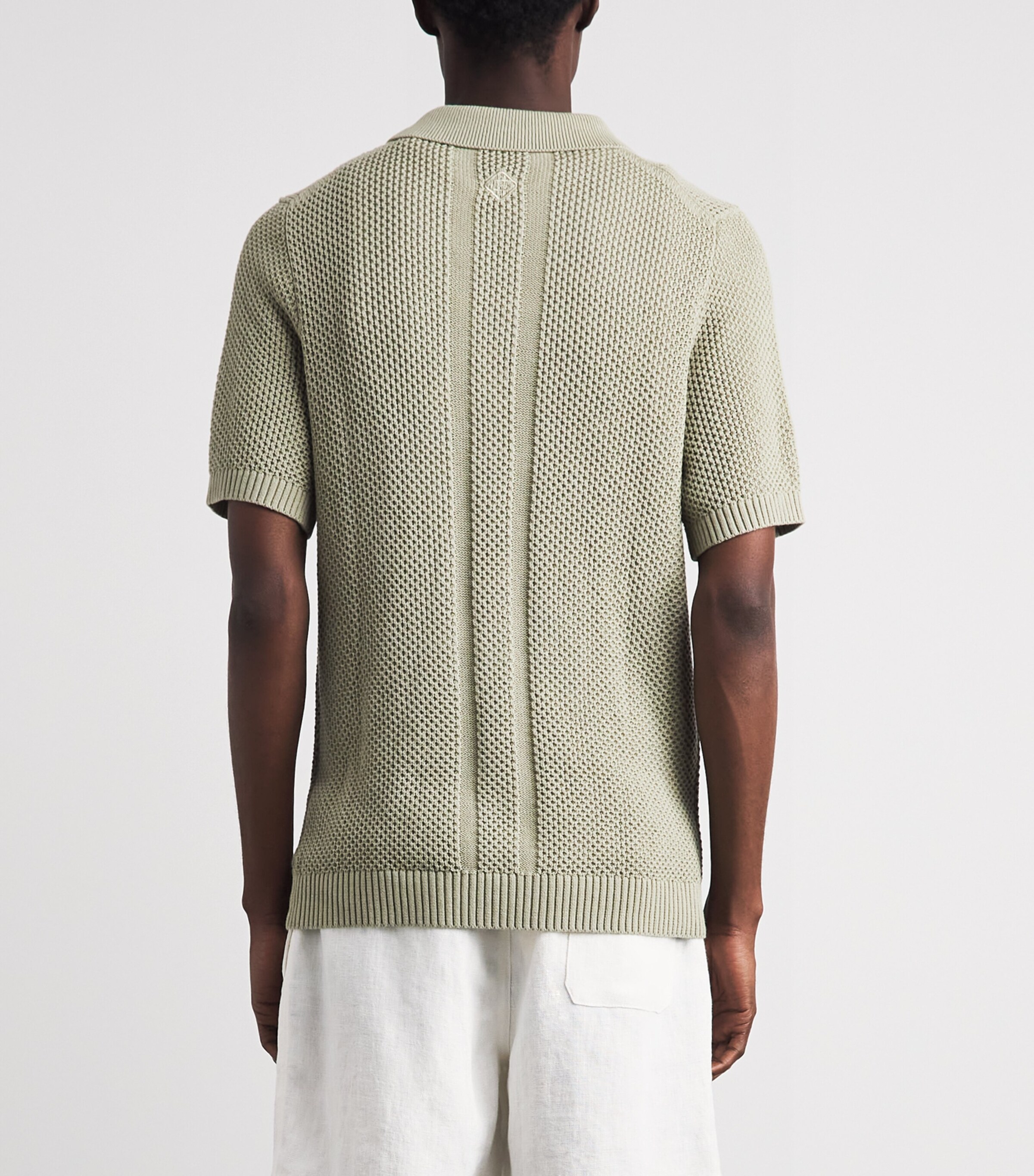 CHÉ Mens Cotton Santino Polo Shirt Sage Image 5