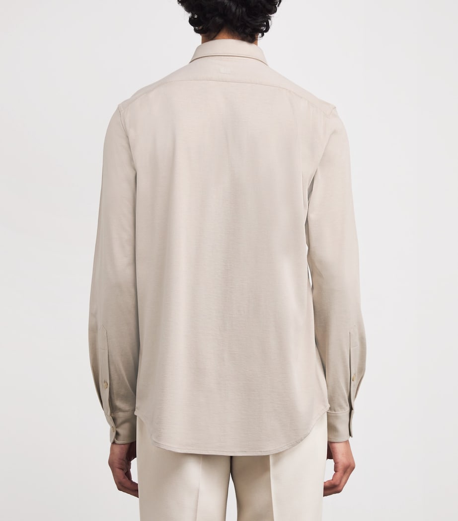 Silk-Cotton Shirt 80008 BEIGE Image 4