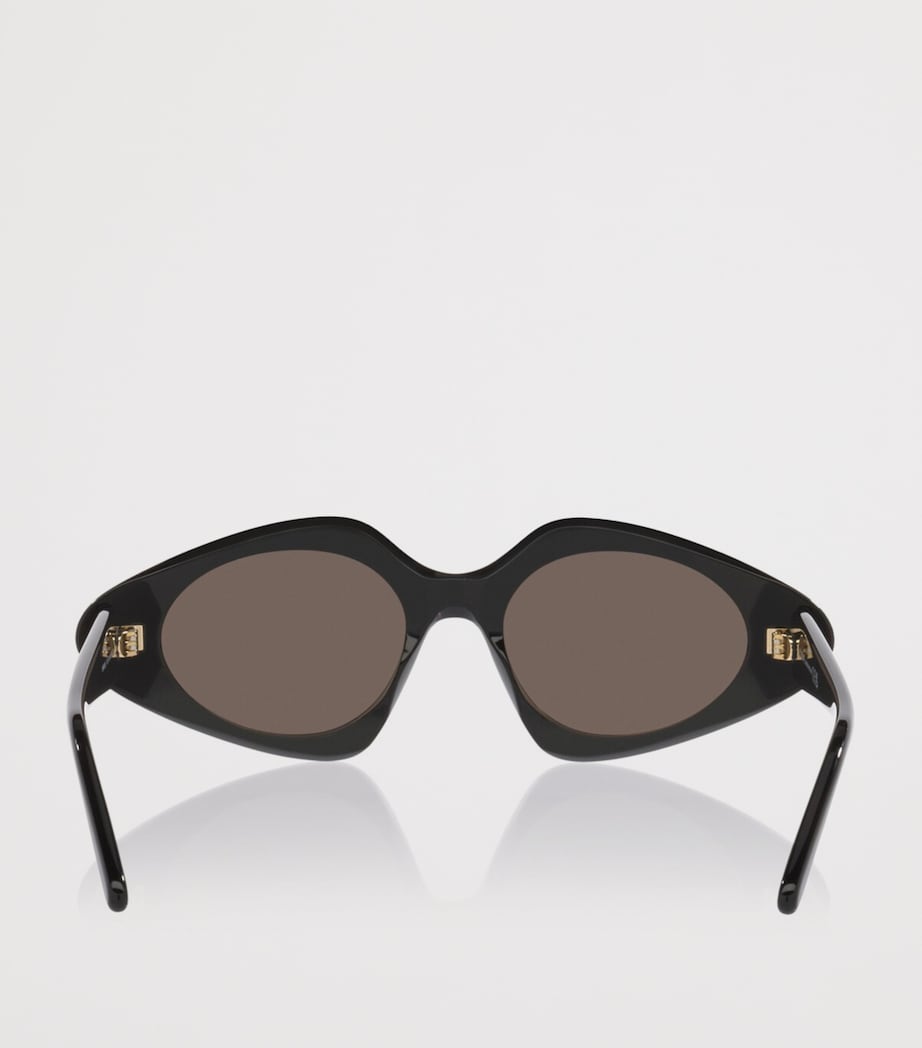 LOEWE Triangle Slim Sunglasses Black Image 4