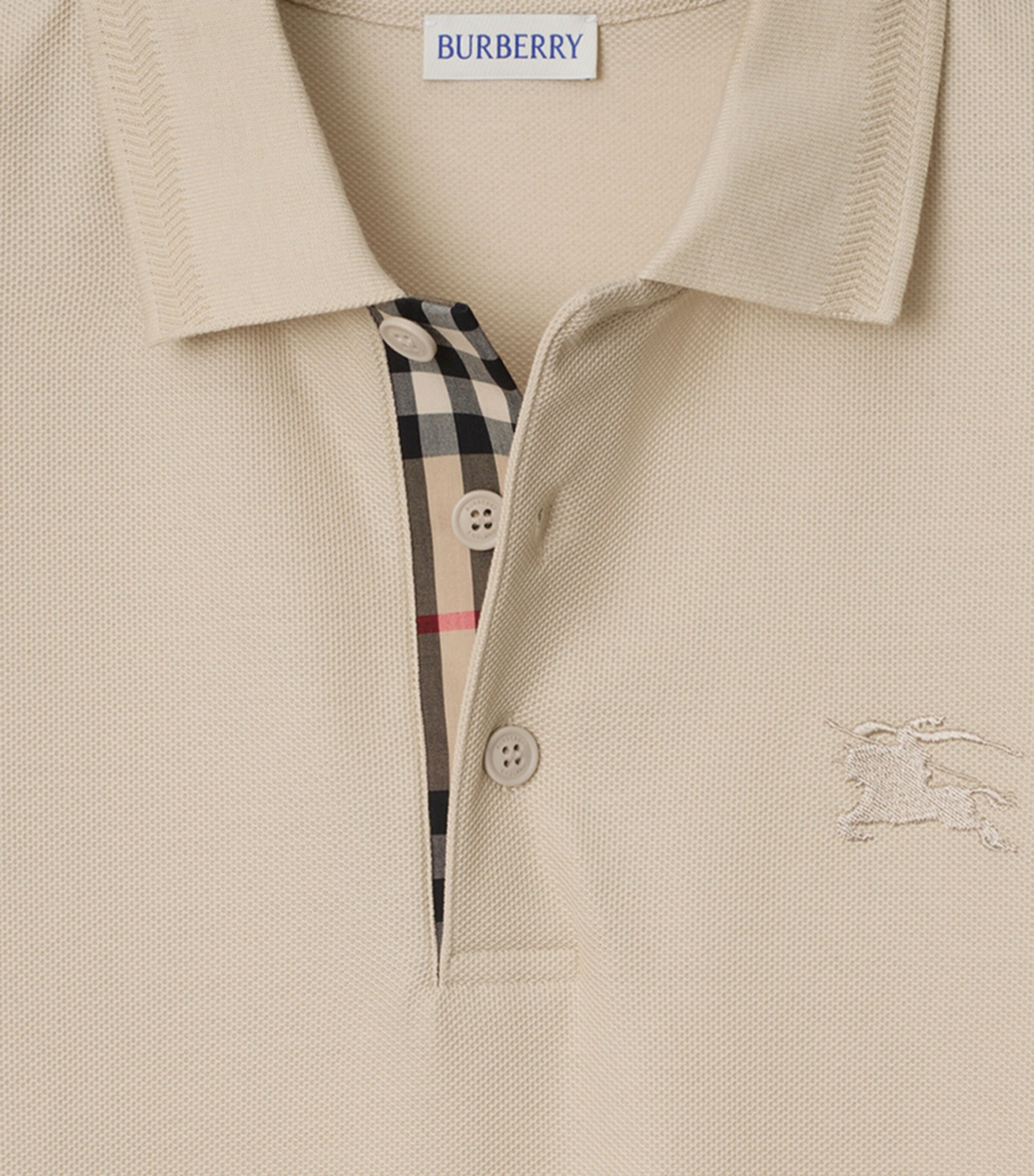 Piqué Cotton Polo Shirt CLAM Image 5