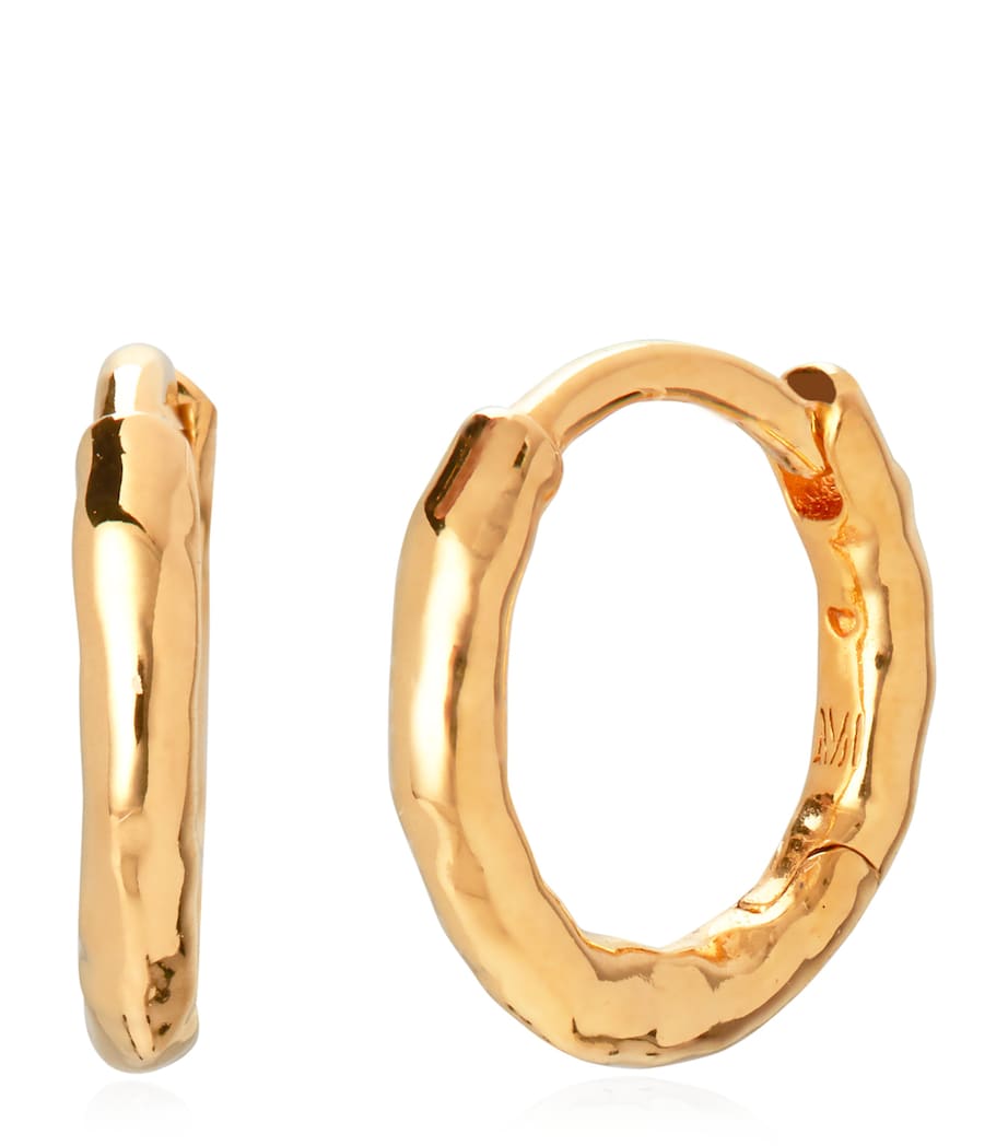 Gold Vermeil Siren Muse Huggie Earrings 18K GOLD VERMEIL Image 1