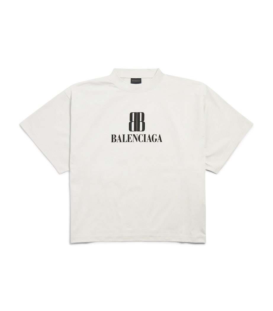 Cotton Cropped Logo T-Shirt 9012 Image 1