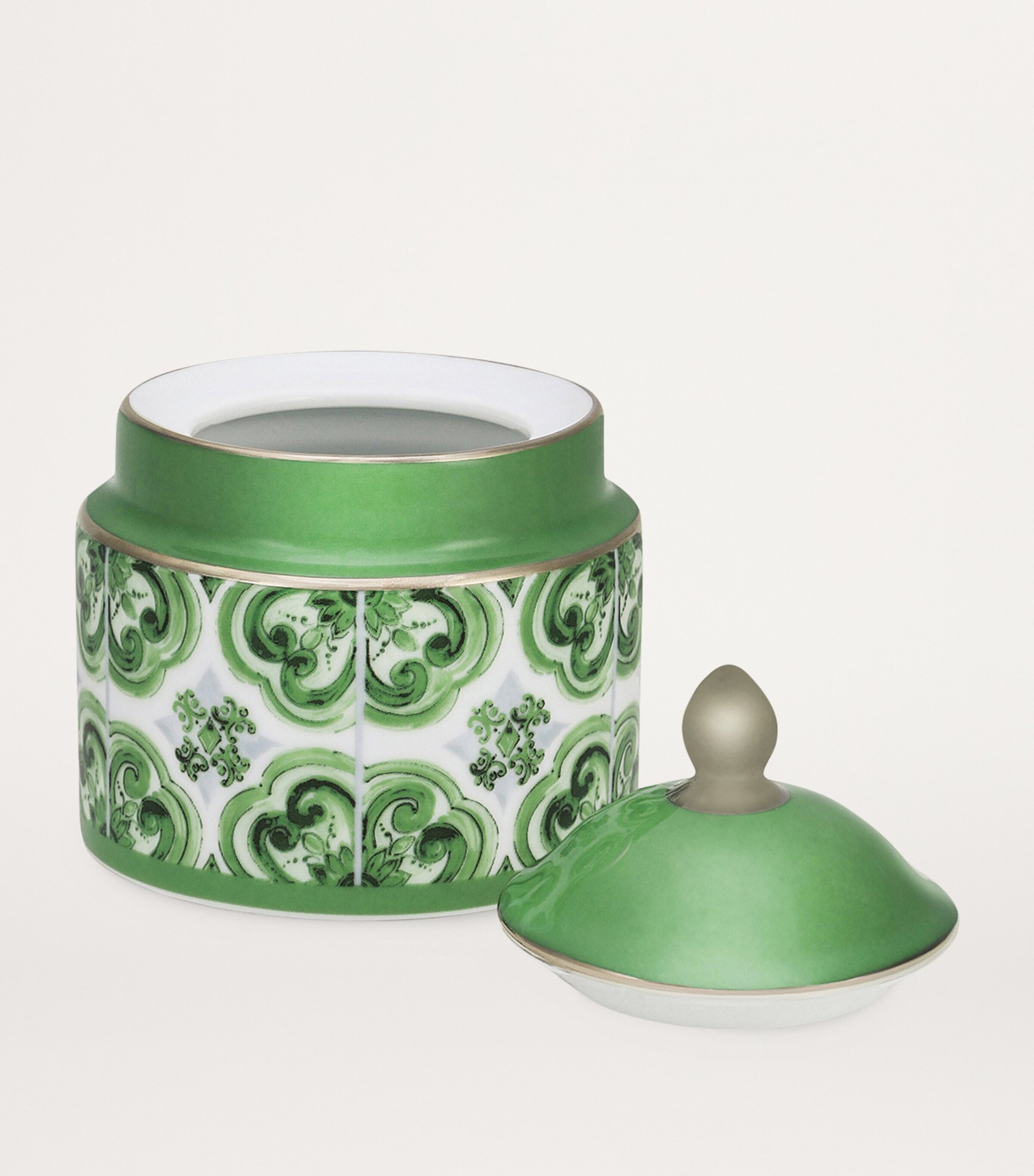 Dolce&Gabbana Casa Porcelain Majolica Sugar Bowl (10cm) Verde Maiolica Image 4