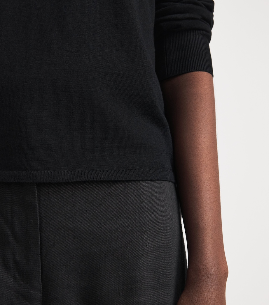 Theory Womens Wool Tank Top Black Image 3