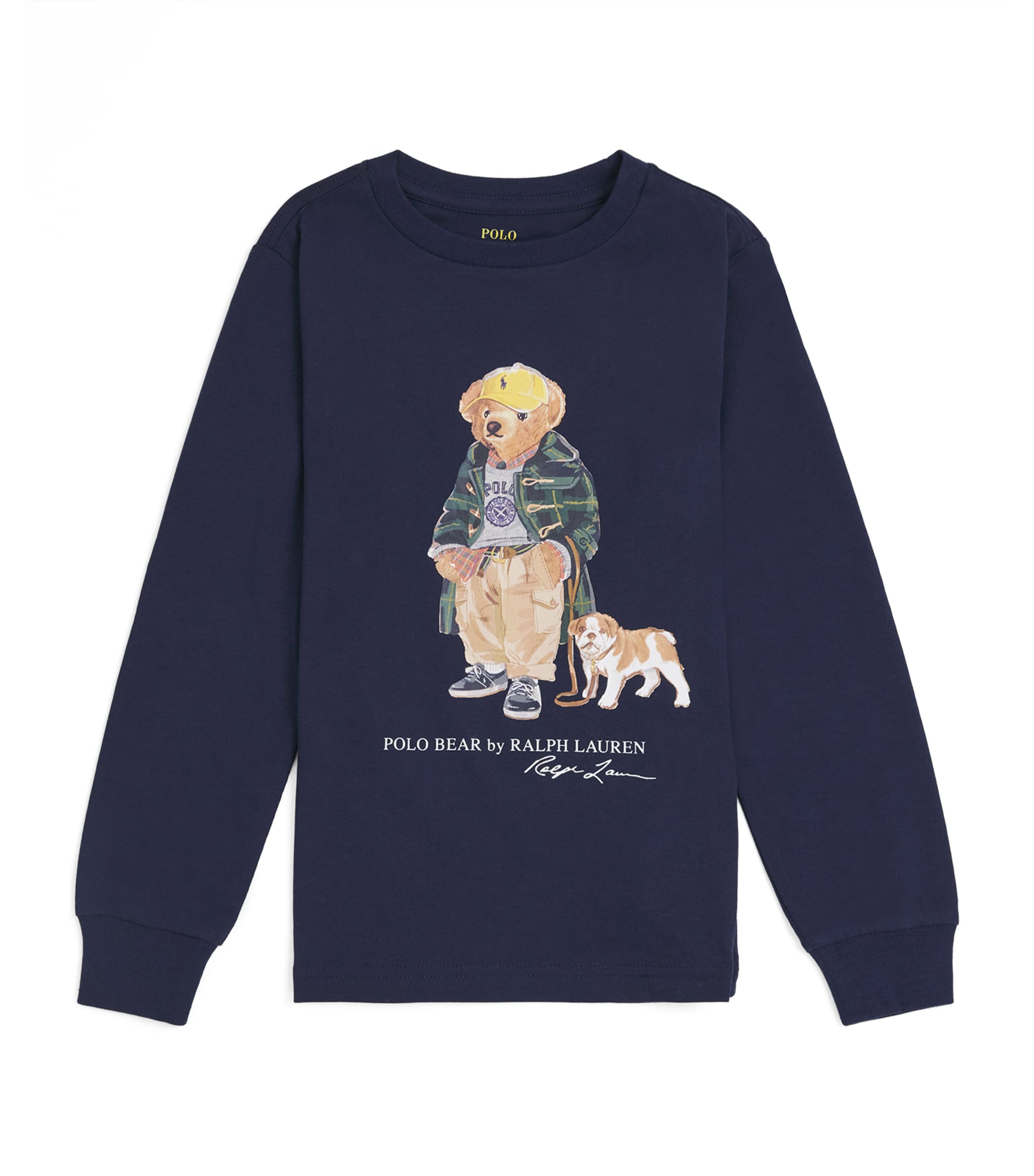 Ralph Lauren Cotton Polo Bear Sweater In Blue