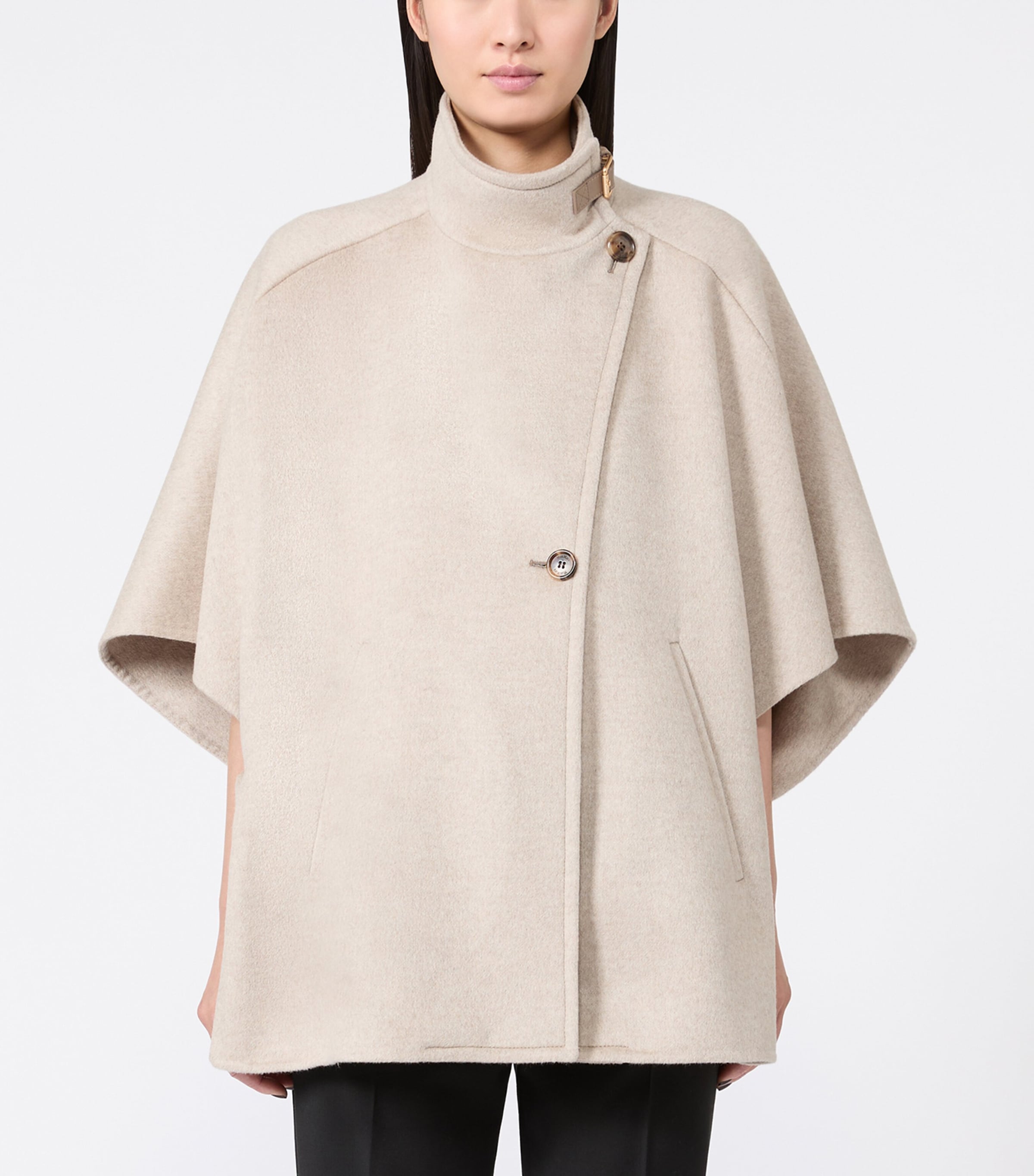 Max Mara Womens Cashmere Cape Stone Image 3