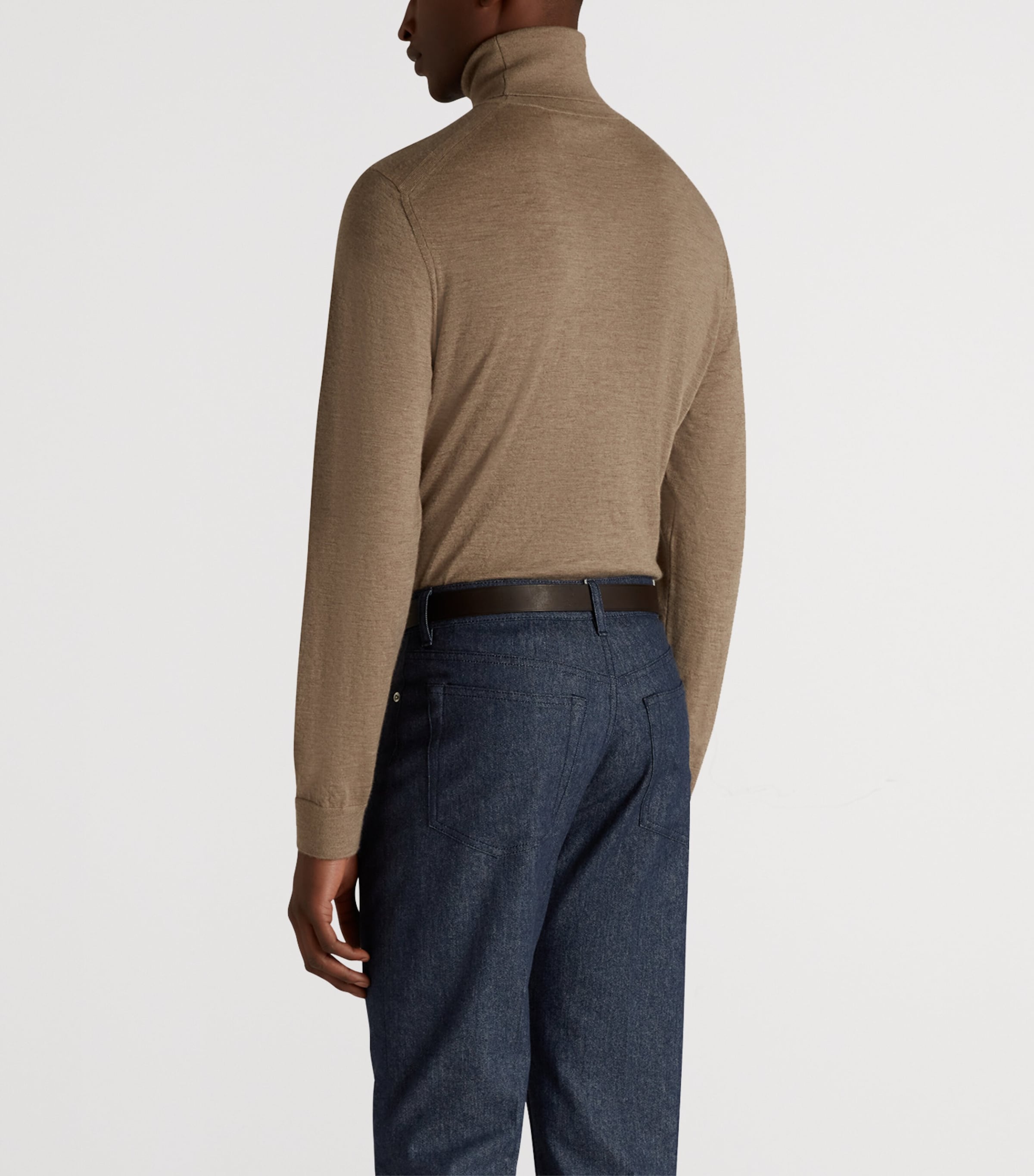 Superfine Cashmere Rollneck Sweater 254MID NATURAL Image 4