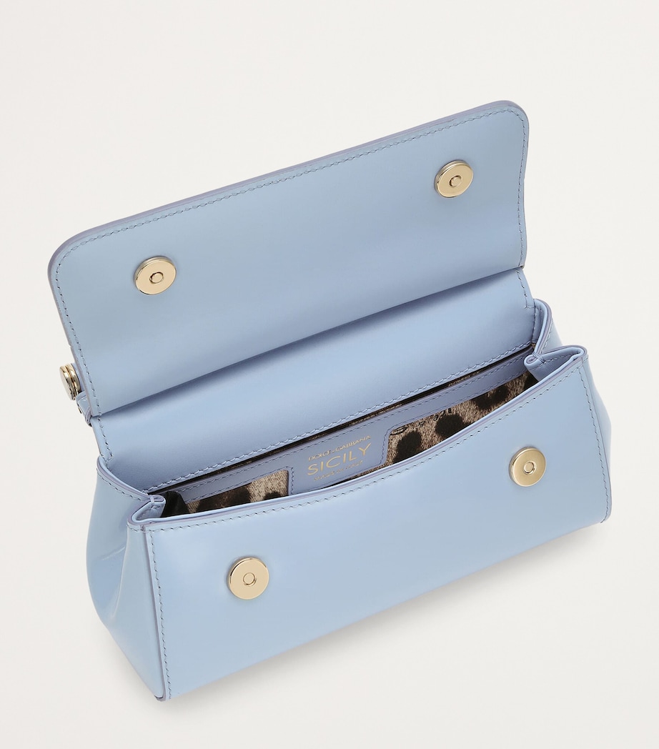 Small Calfskin Sicily Top-Handle Bag 80789-ZUCCHERO Image 4