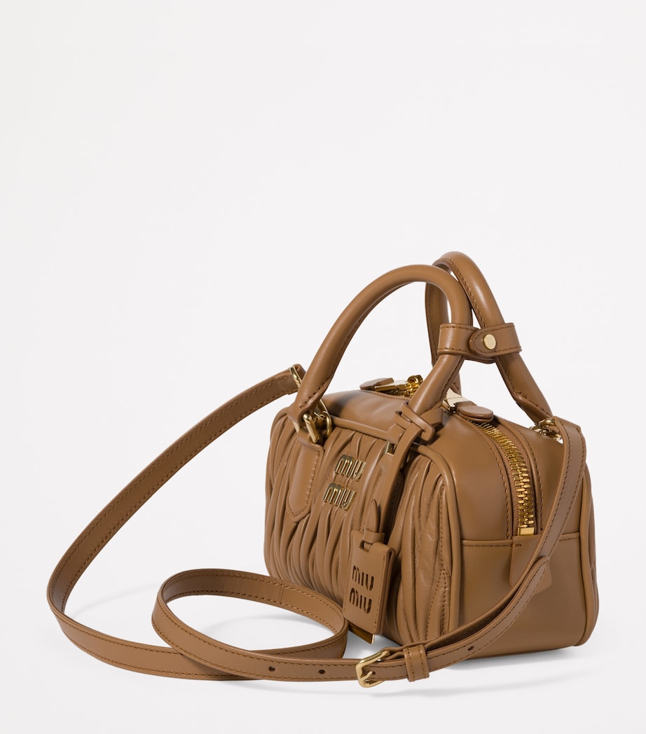 Matelassé Leather Arcadie Top-Handle Bag F098L Image 4