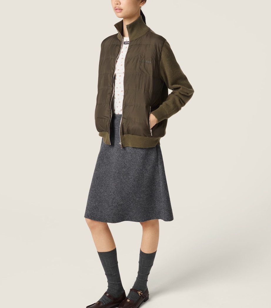 Cashmere Down-Filled Jacket F0393 Image 5