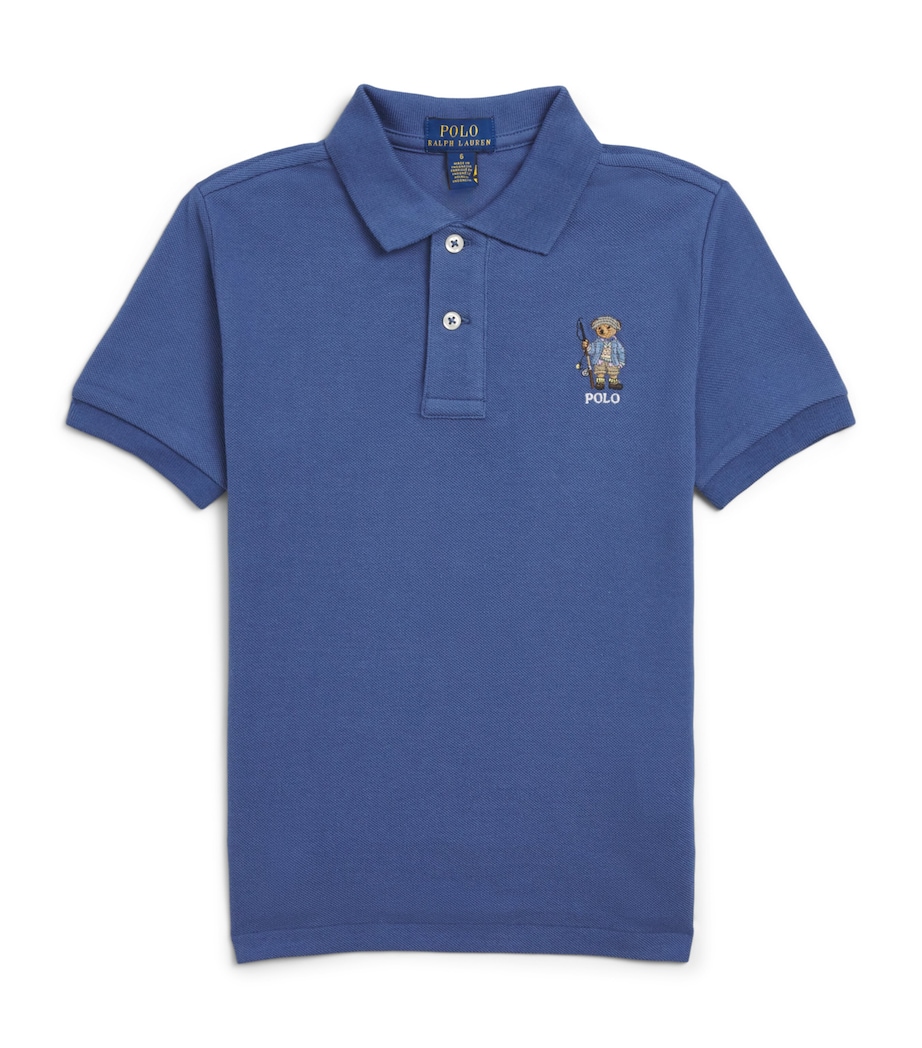 Ralph Lauren Kids Polo Bear Polo Shirt (2-7 Years) Old Royal Image 1