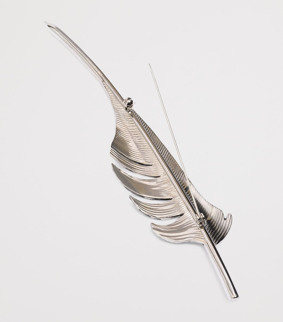 TOM FORD Crystal-Embellished Feather Brooch Tnq Image 3