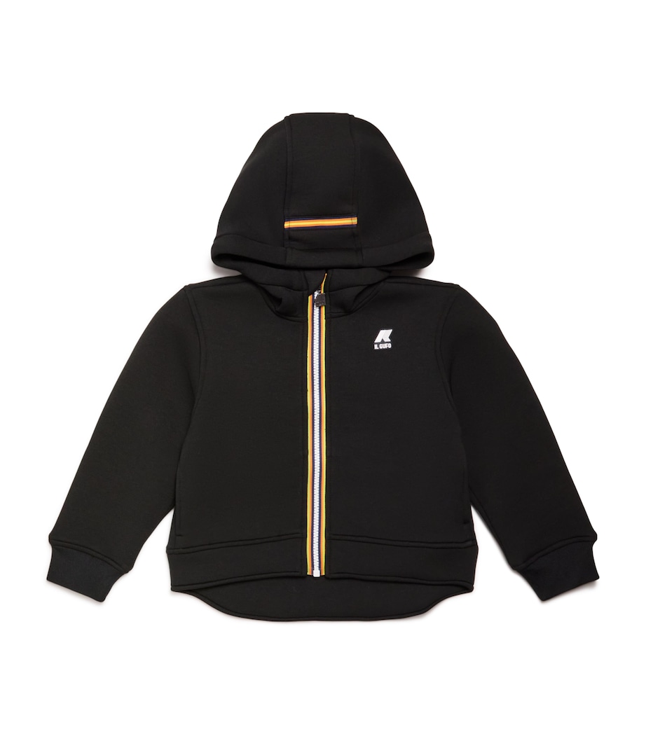 x Kay-Way Neoprene Zip-Up Hoodie (4-14 Years) BLACK Image 1